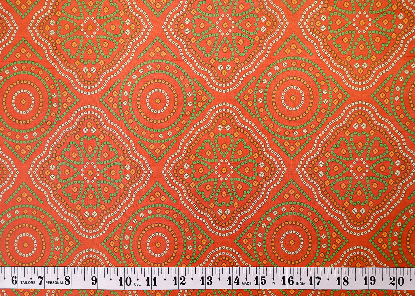 Maroon Organza Fabric with All Over Traditional Print 14793
