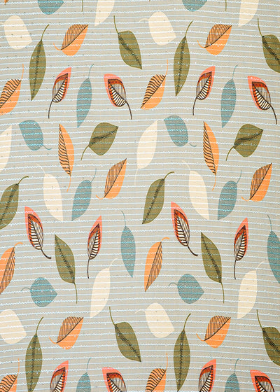 Ice Blue Georgette Fabric With All Over Floral Print 14858