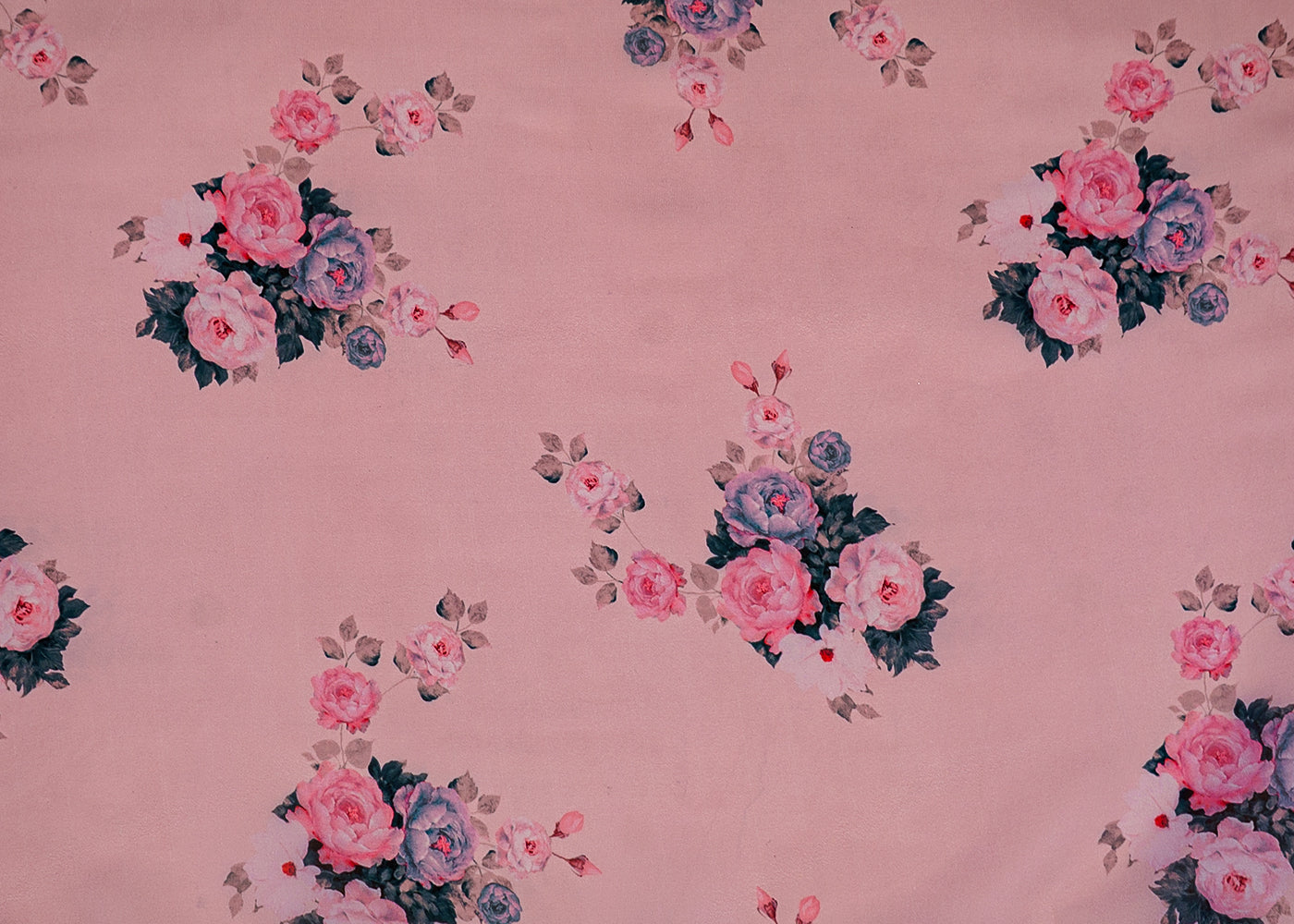 Onion Satin Organza Fabric with All Over Floral Print 14928