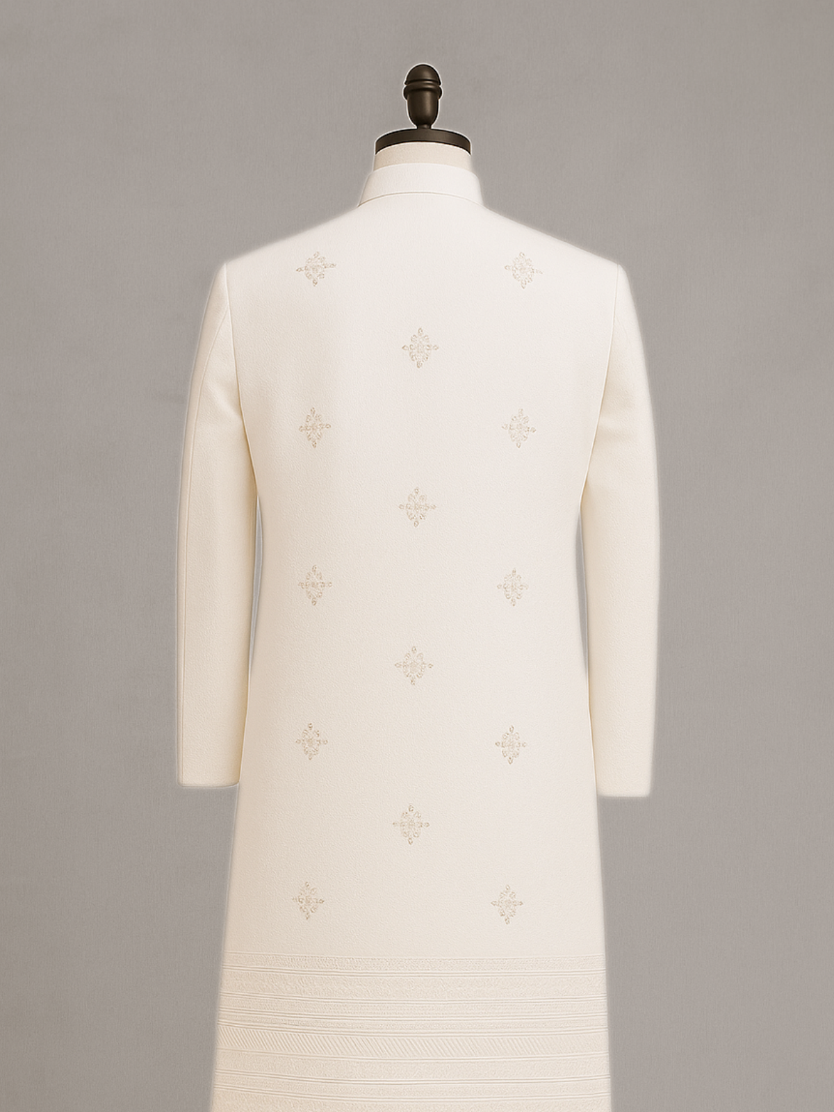 The Virasat – Unstitched White Regal Menswear Fabric 15158