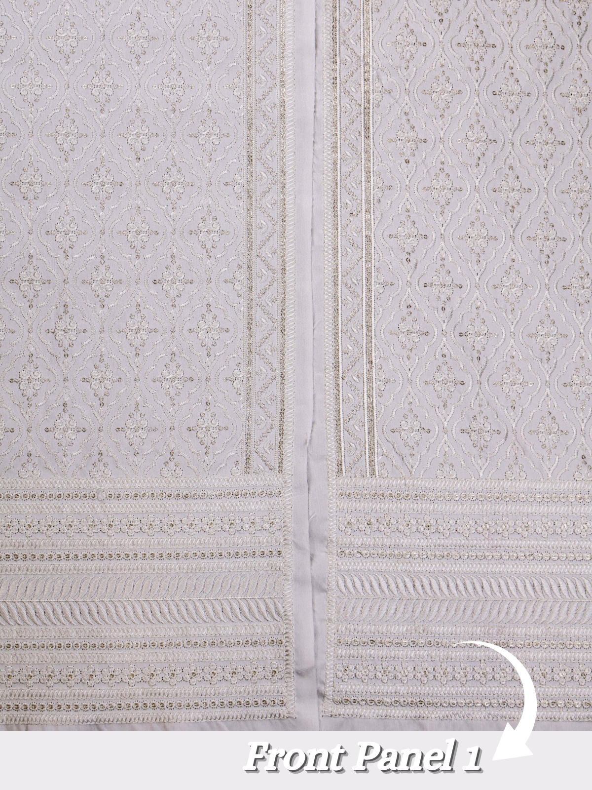 The Virasat – Unstitched White Regal Menswear Fabric 15158