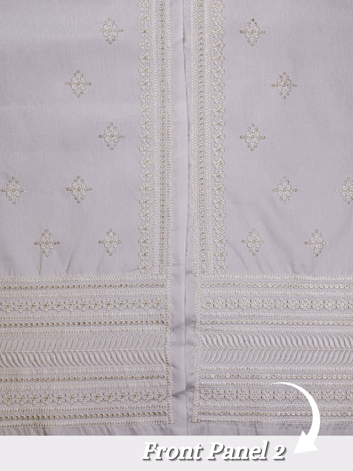 The Virasat – Unstitched White Regal Menswear Fabric 15158