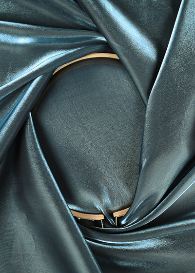 Slate Blue Colored Organza Satin Fabric 15194(101)