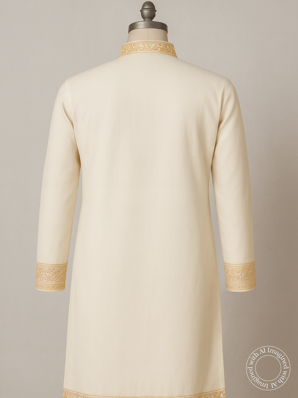 The Kohinoor – Unstitched White Kurta Fabric for Men 15410