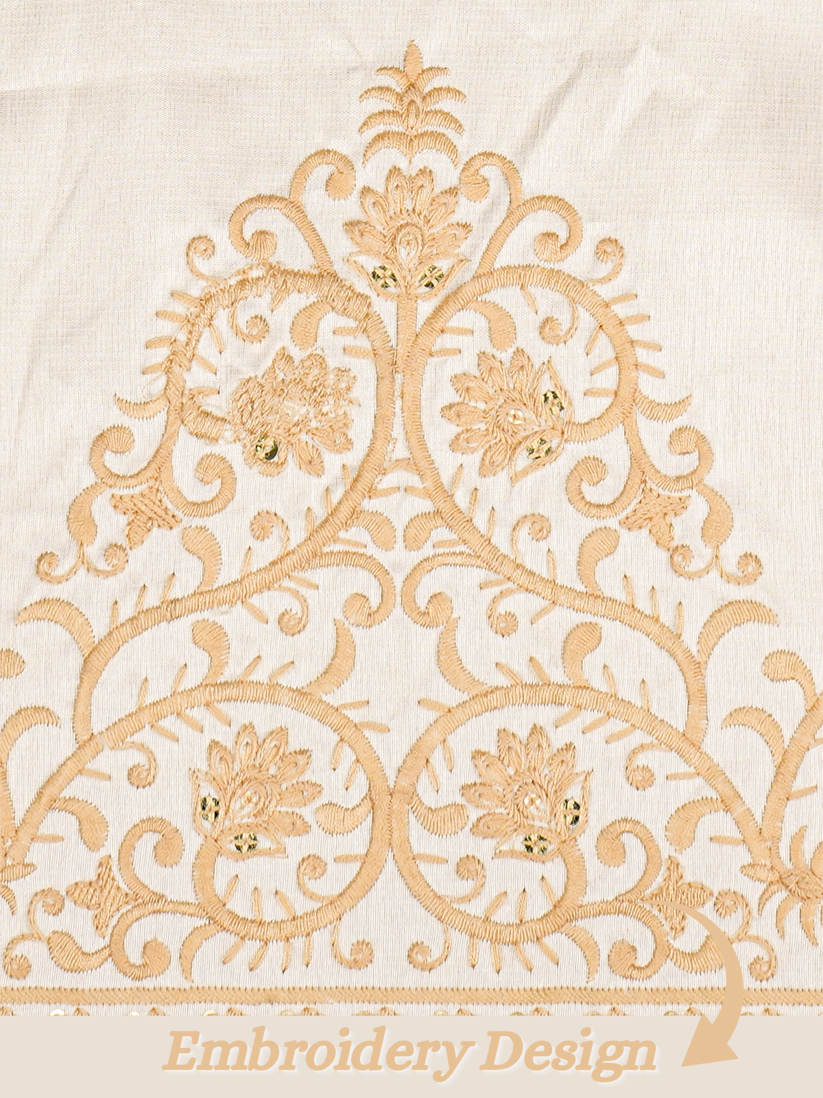 The Kohinoor – Unstitched White Kurta Fabric for Men 15410