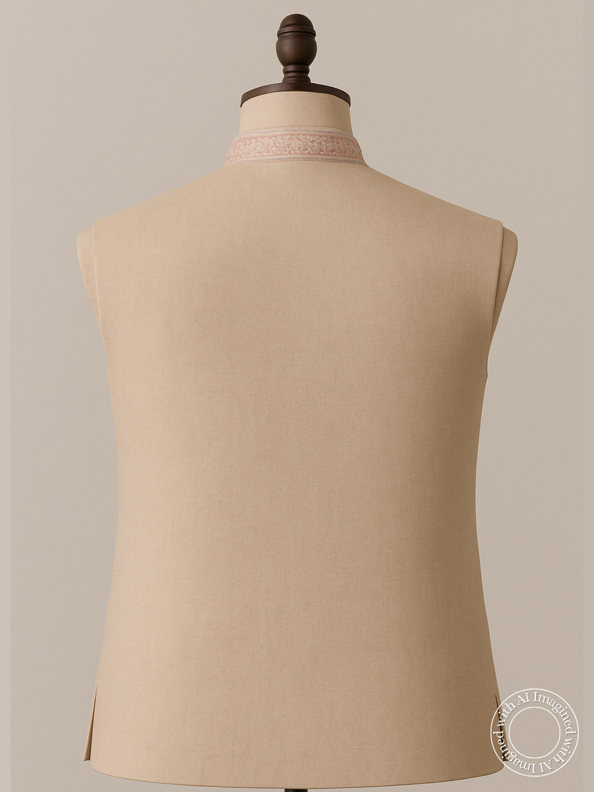 The Riwaayat – Unstitched Almond Nehru Jacket Fabric for Men 15413