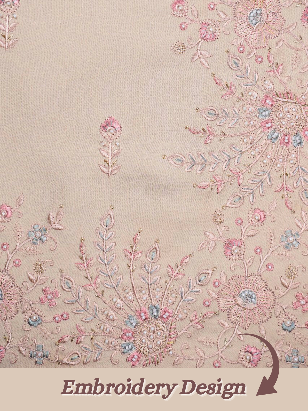 The Riwaayat – Unstitched Almond Nehru Jacket Fabric for Men 15413