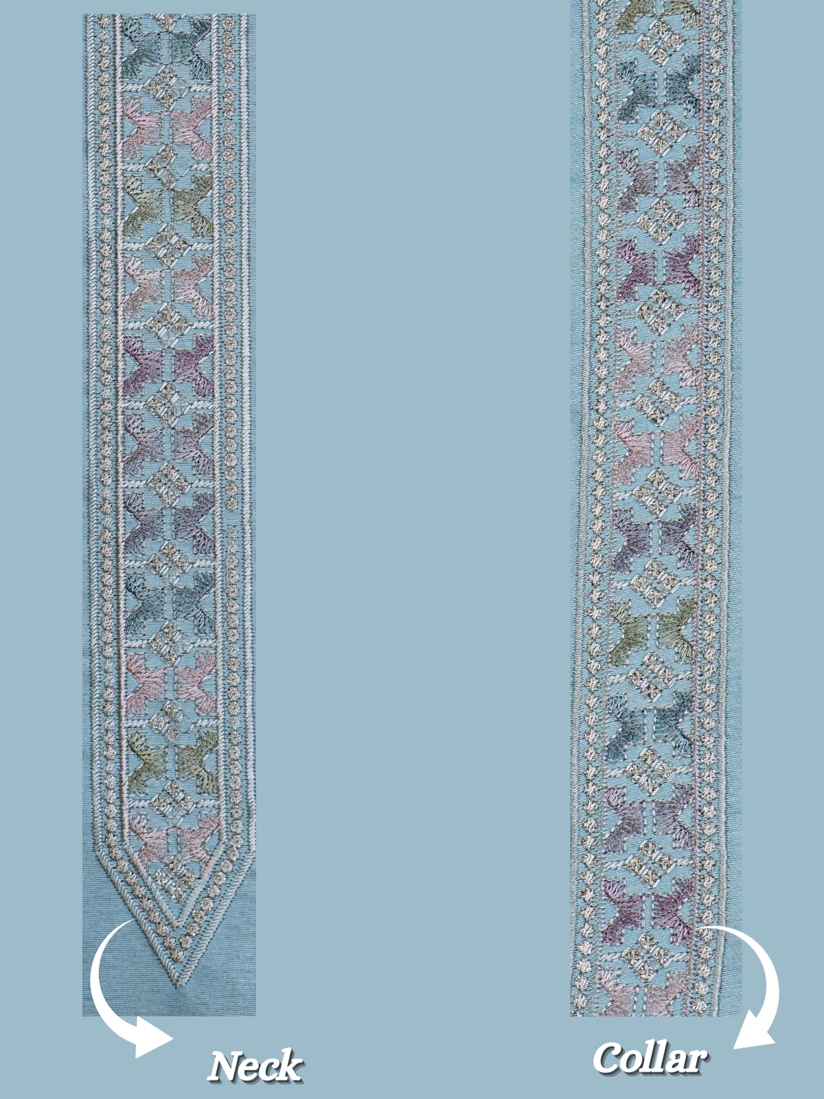 The Riwaayat – Unstitched Sky Blue Nehru Jacket Fabric for Men 15419