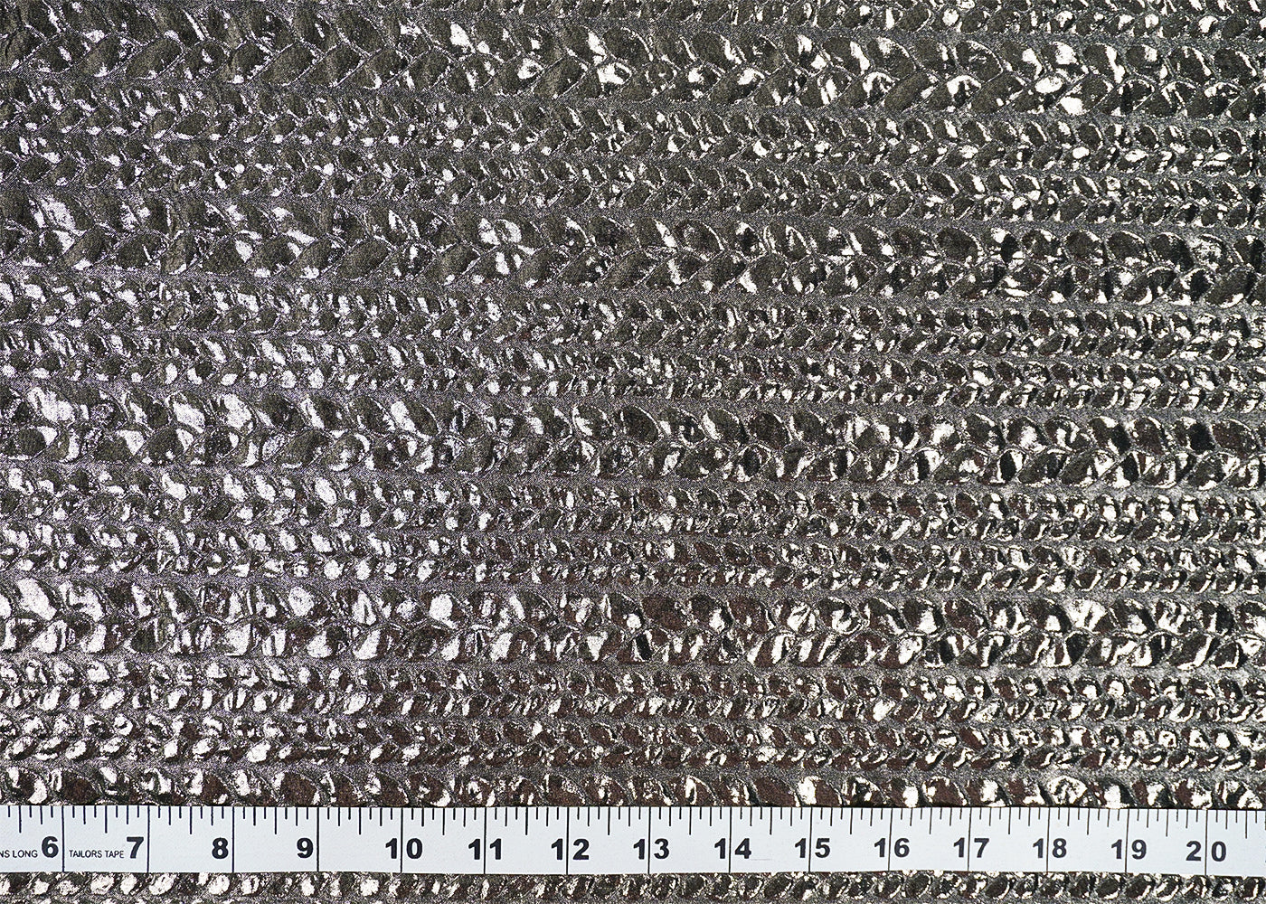 Black Korean Georgette Fabric With All Over Bubble Textured Fabric 15729