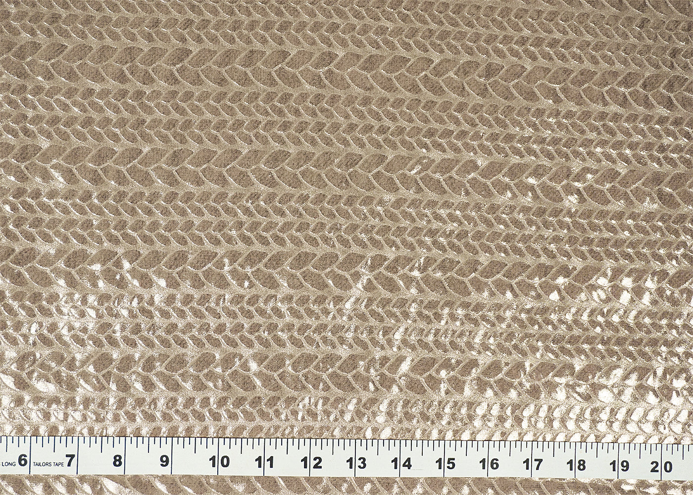 Dark Beige Korean Georgette Fabric With All Over Bubble Textured Fabric 15730