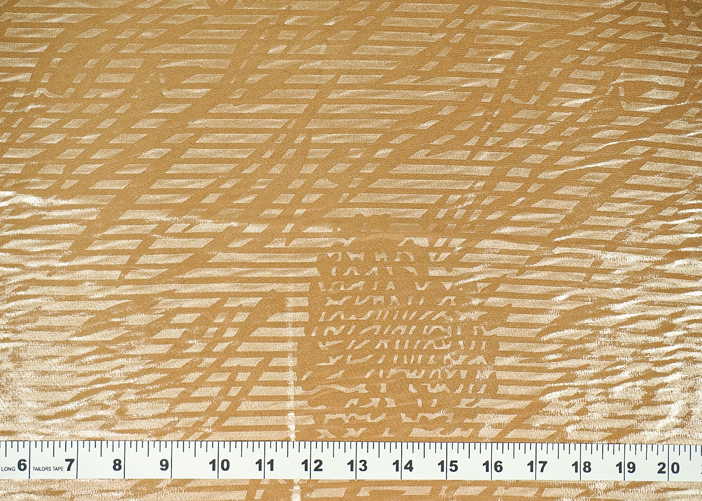 Light Brown Korean Georgette Fabric With All Over Bubble Textured Fabric 15733