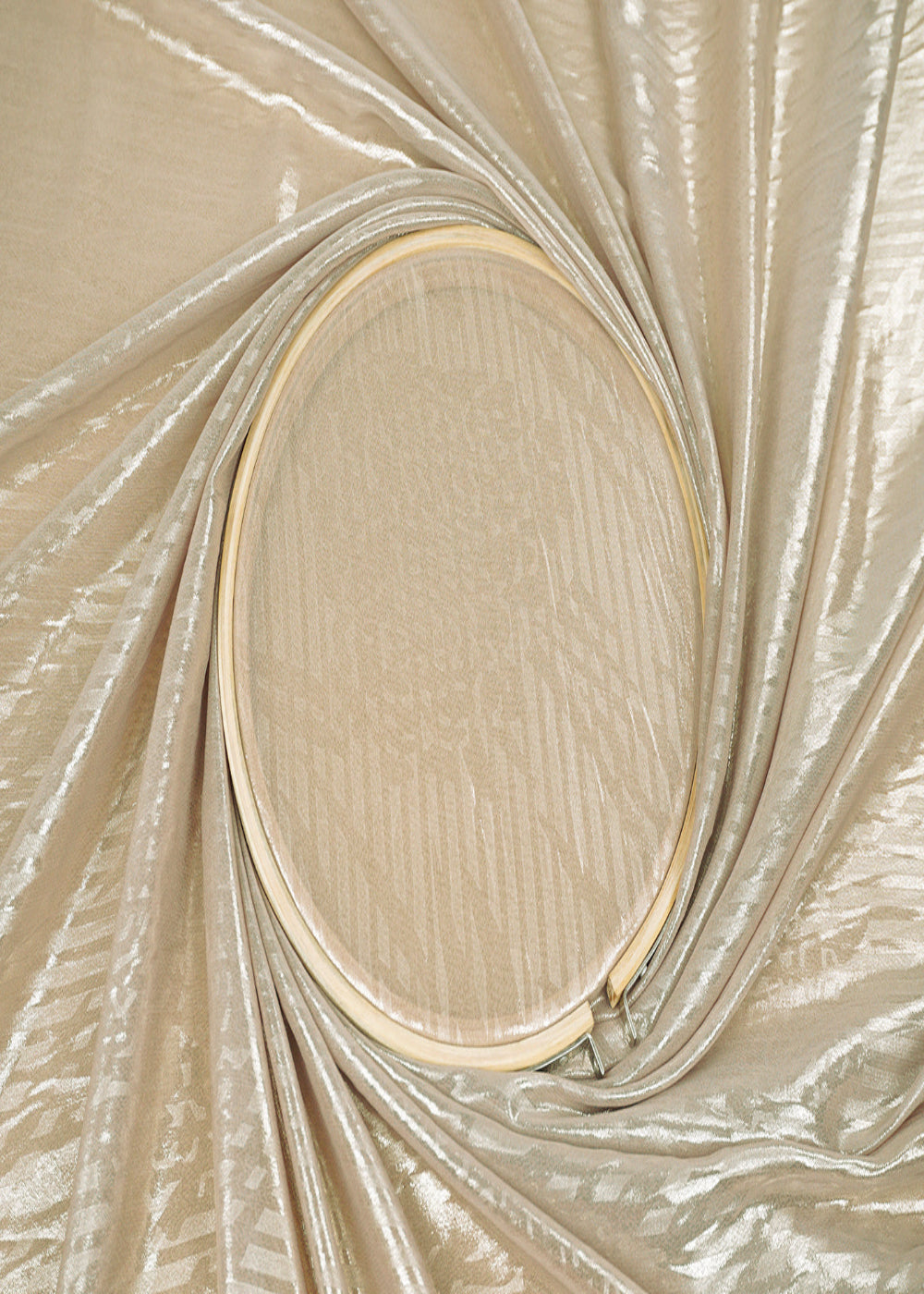 Dark-Beige-Korean-Georgette-Fabric-With-All-Over-Bubble-Textured-Fabric-15735-close-view