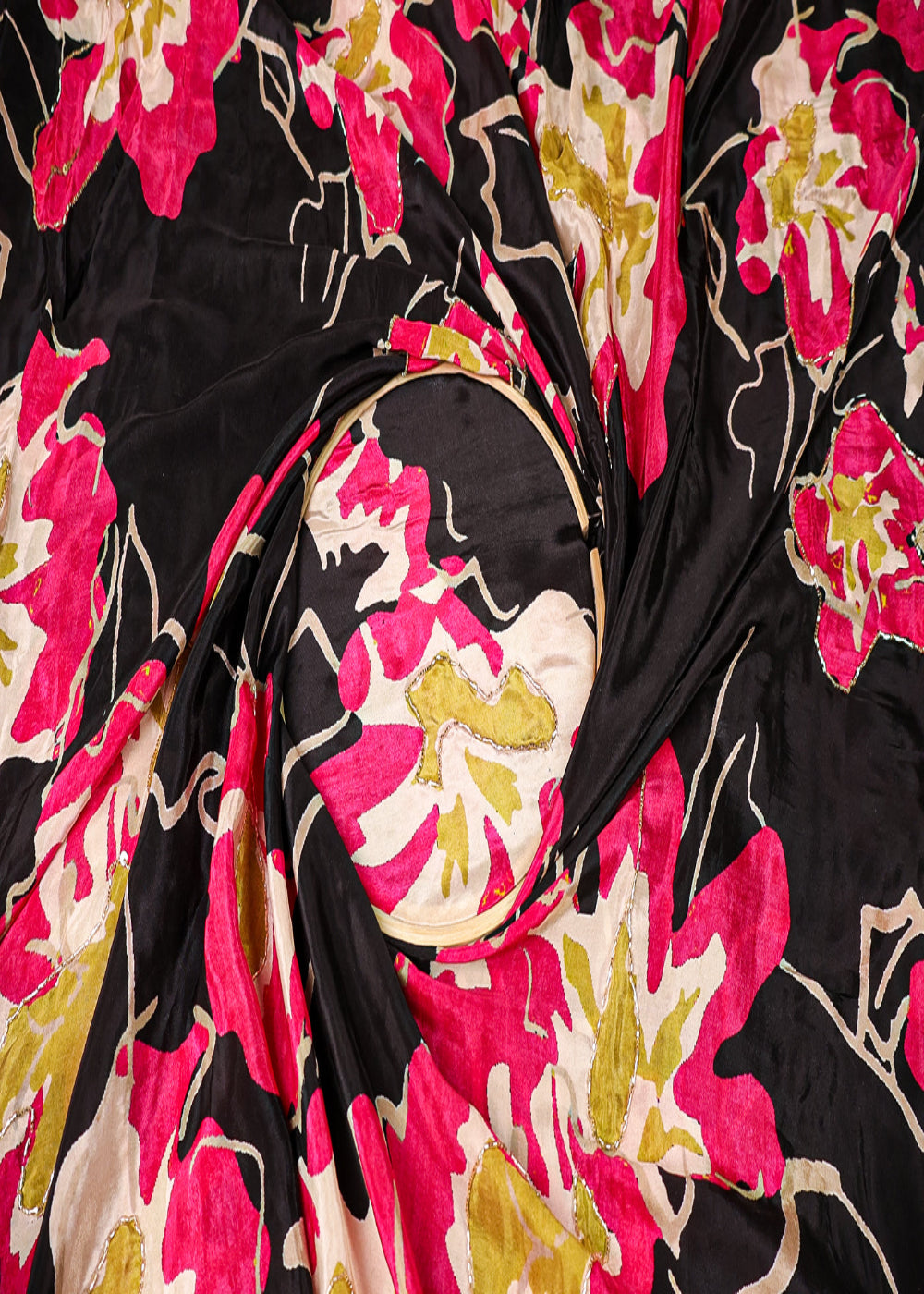 Black-Crepe-Fabric-With-All-Over-Floral-Print-And-Katdana-Sequins-Work-16523-close-view