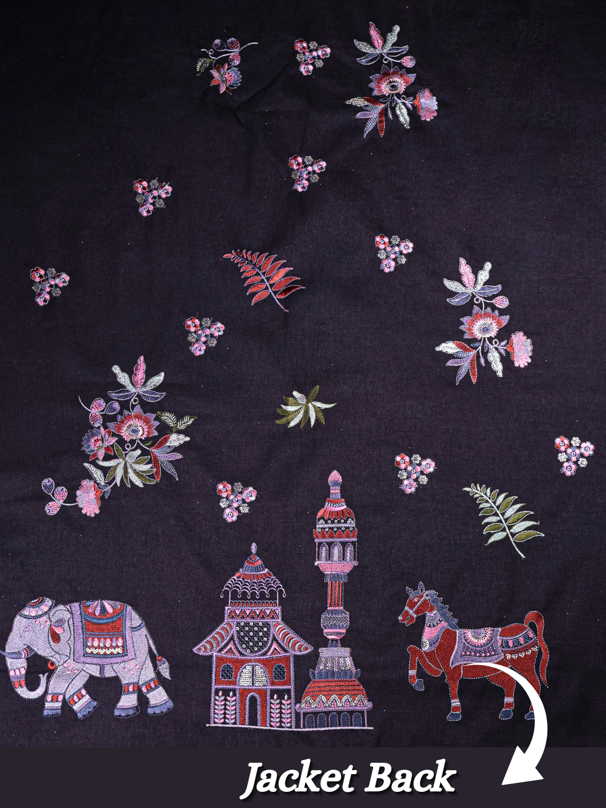 The Riwaayat – Unstitched Black Nehru Jacket Fabric for Men 16806