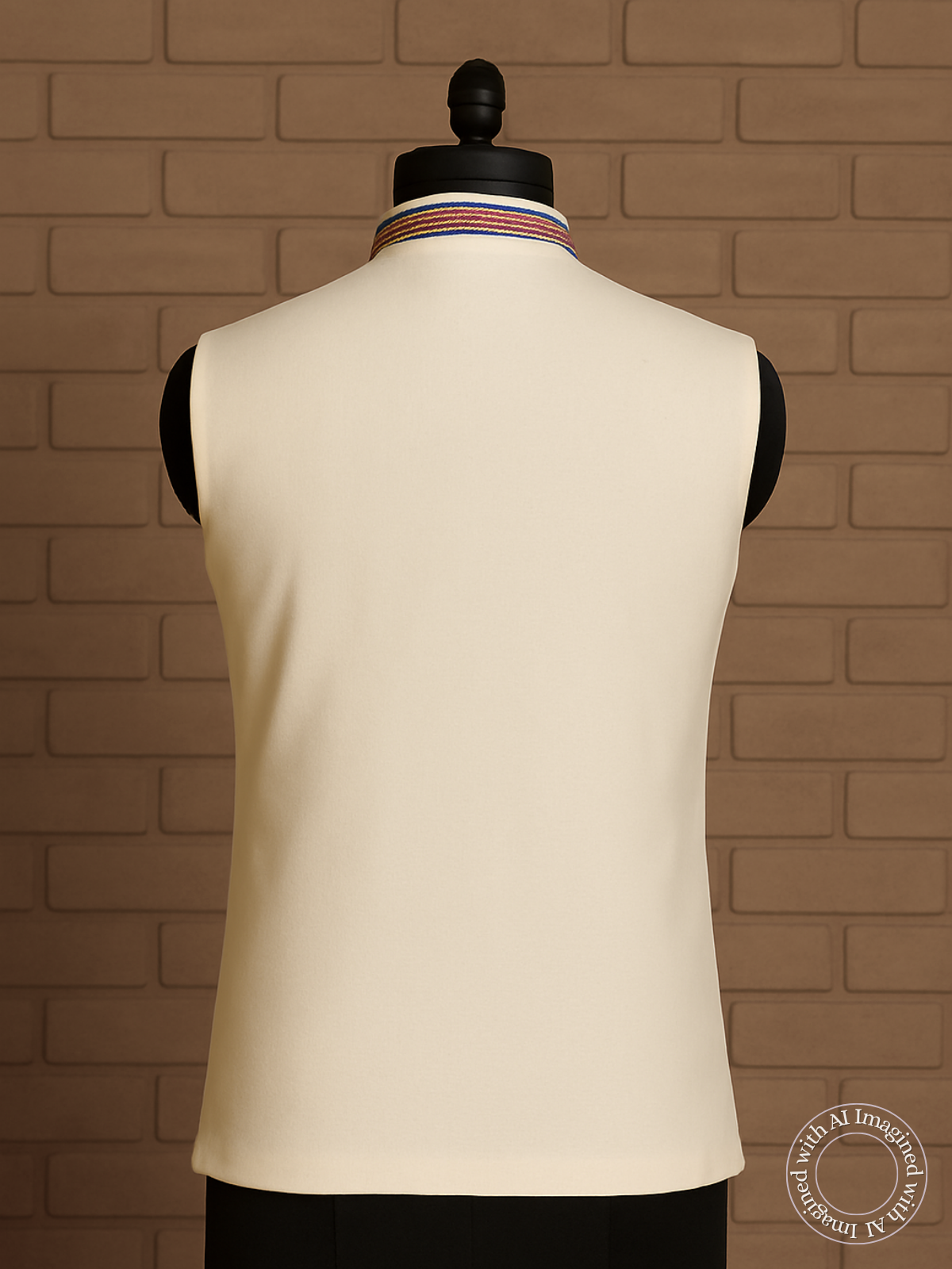 The Riwaayat – Unstitched White Nehru Jacket Fabric for Men 16808