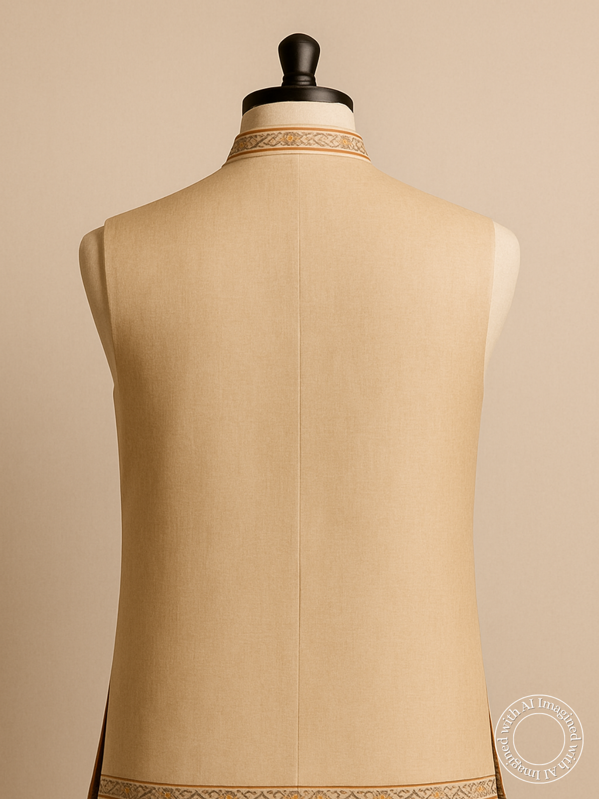 The Riwaayat – Unstitched Dusty Brown Nehru Jacket Fabric for Men 16809