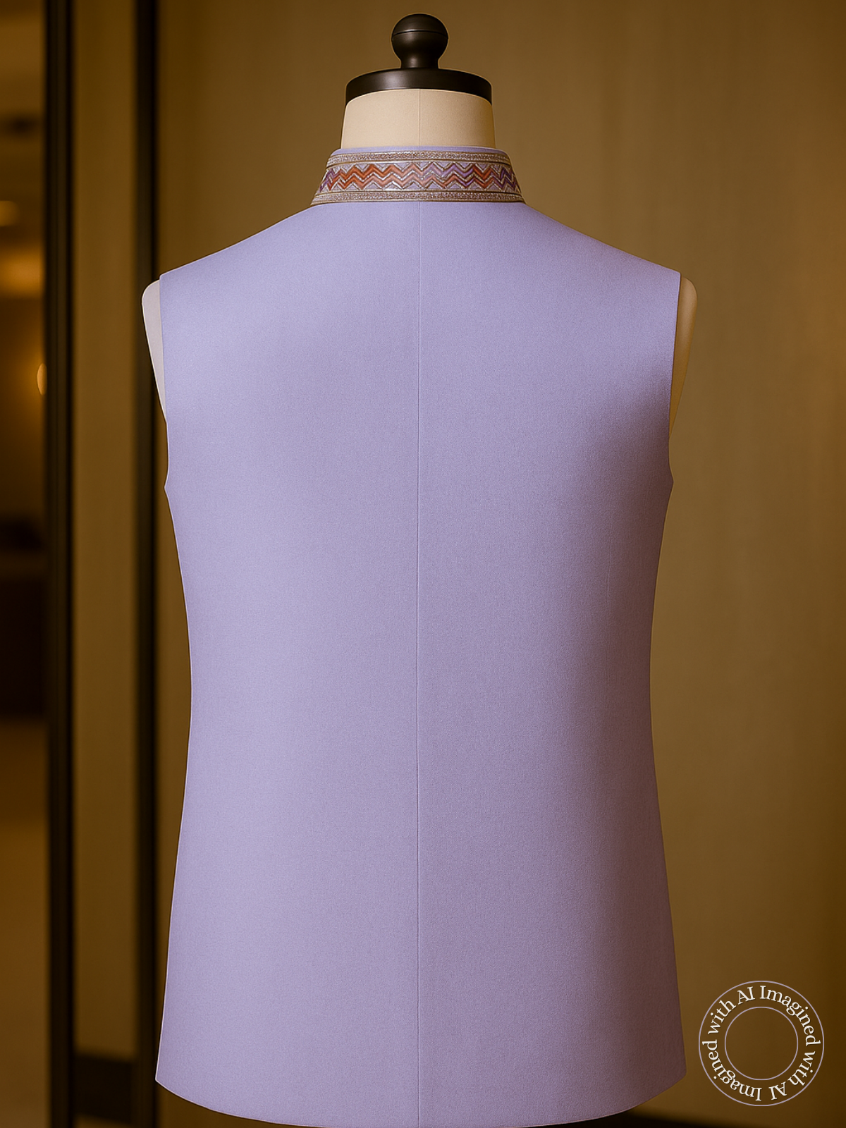 The Riwaayat – Unstitched Lavender Nehru Jacket Fabric for Men 16810