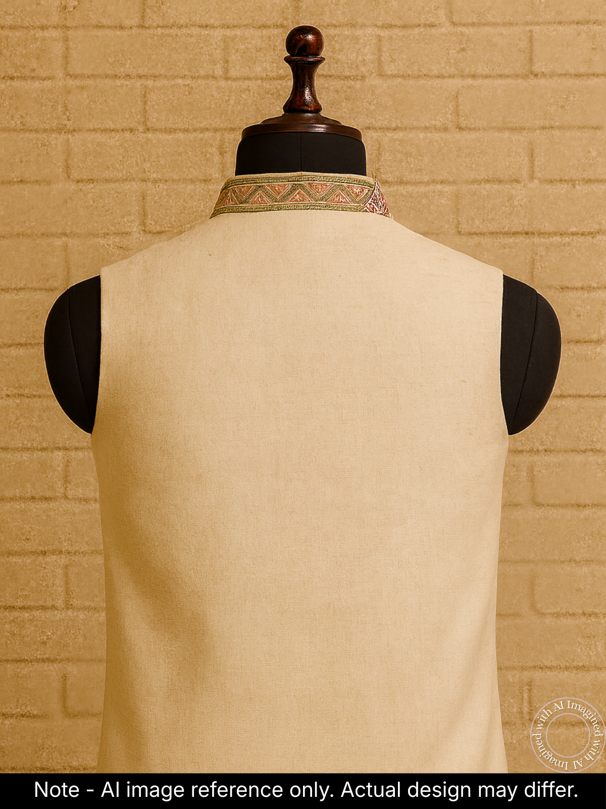 The Riwaayat – Unstitched Cream Nehru Jacket Fabric for Men 16811