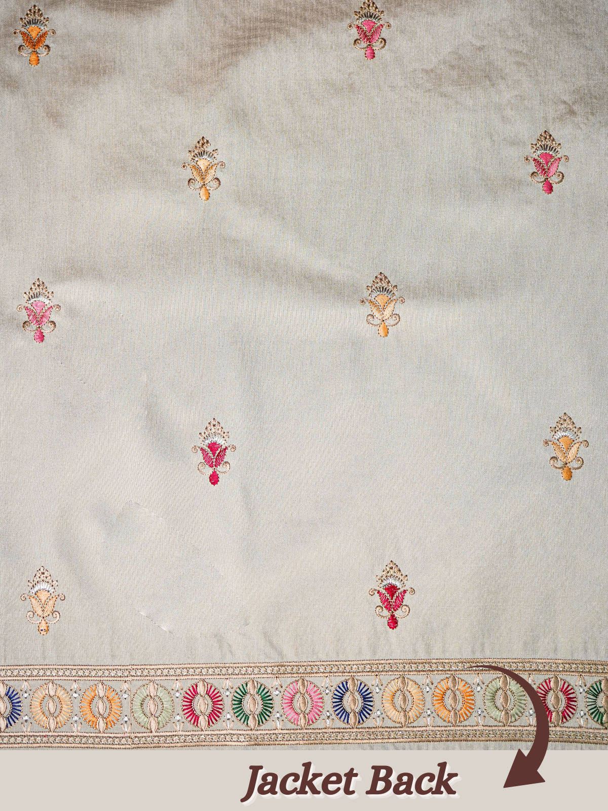 The Riwaayat – Unstitched Off White Nehru Jacket Fabric for Men 16812