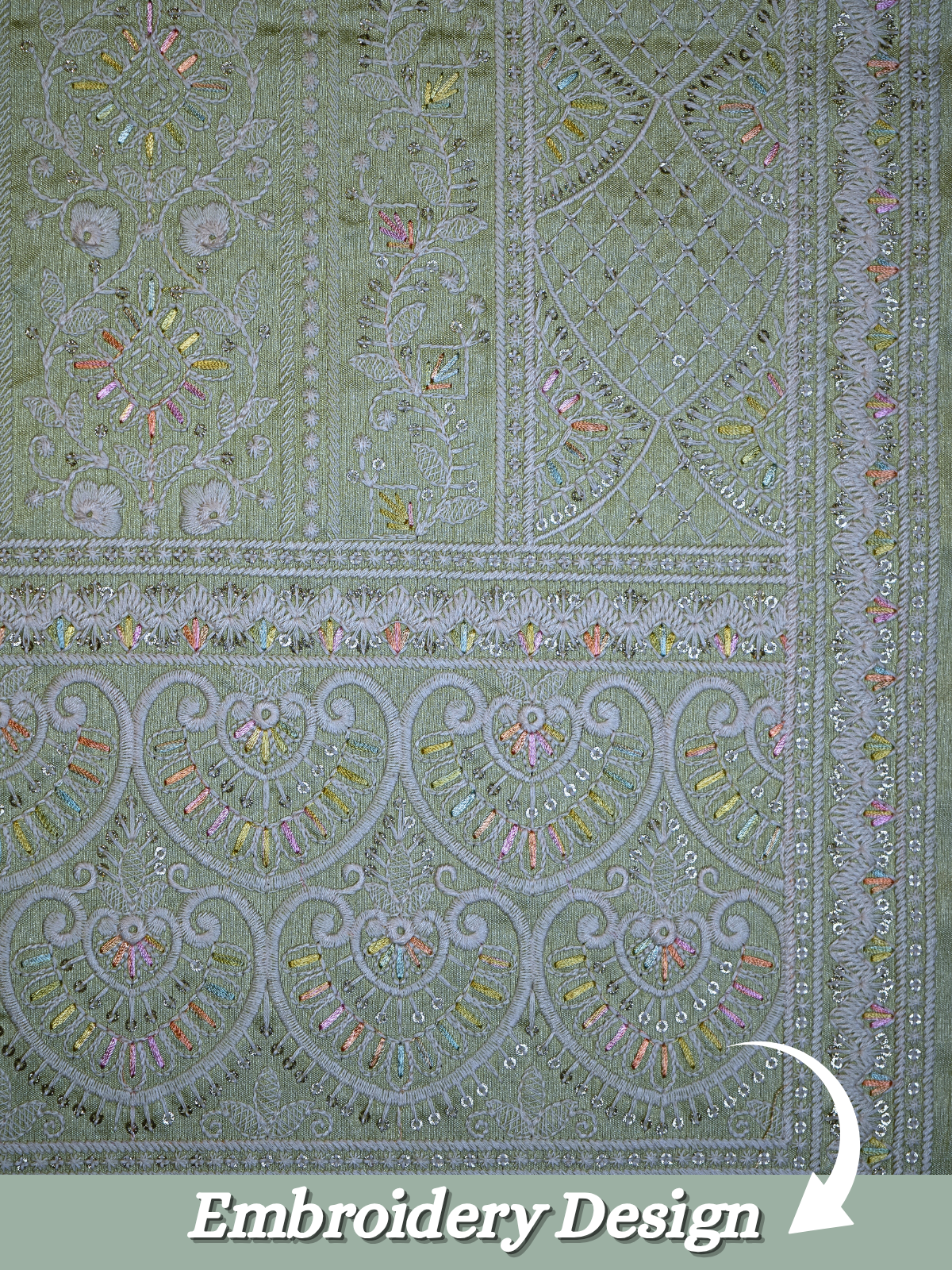 The Riwaayat – Unstitched Pista Green Nehru Jacket Fabric for Men 16817