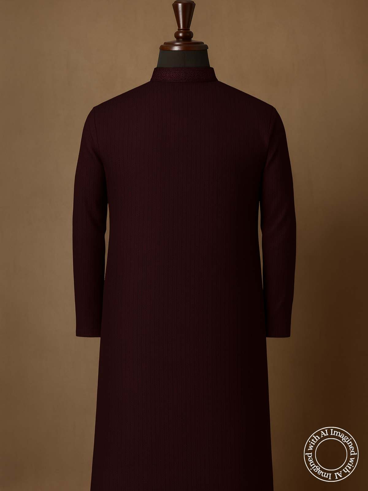 The Kohinoor – Unstitched Wine Kurta Fabric for Men 16831