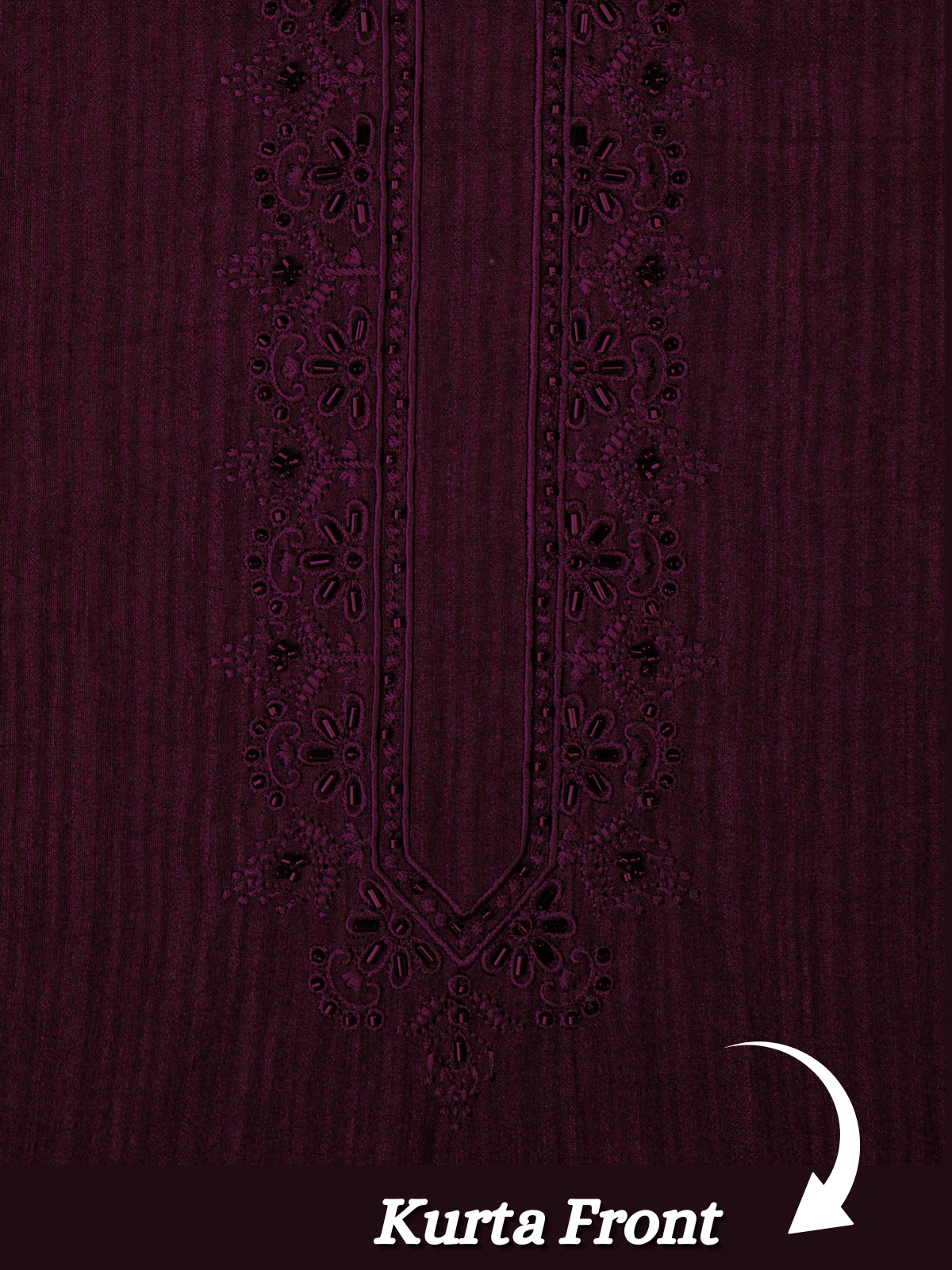 The Kohinoor – Unstitched Wine Kurta Fabric for Men 16831