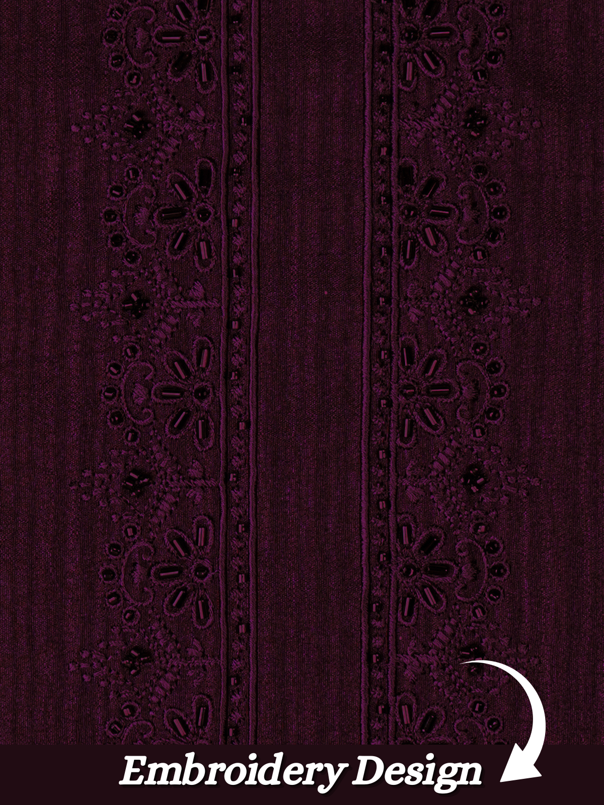The Kohinoor – Unstitched Wine Kurta Fabric for Men 16831