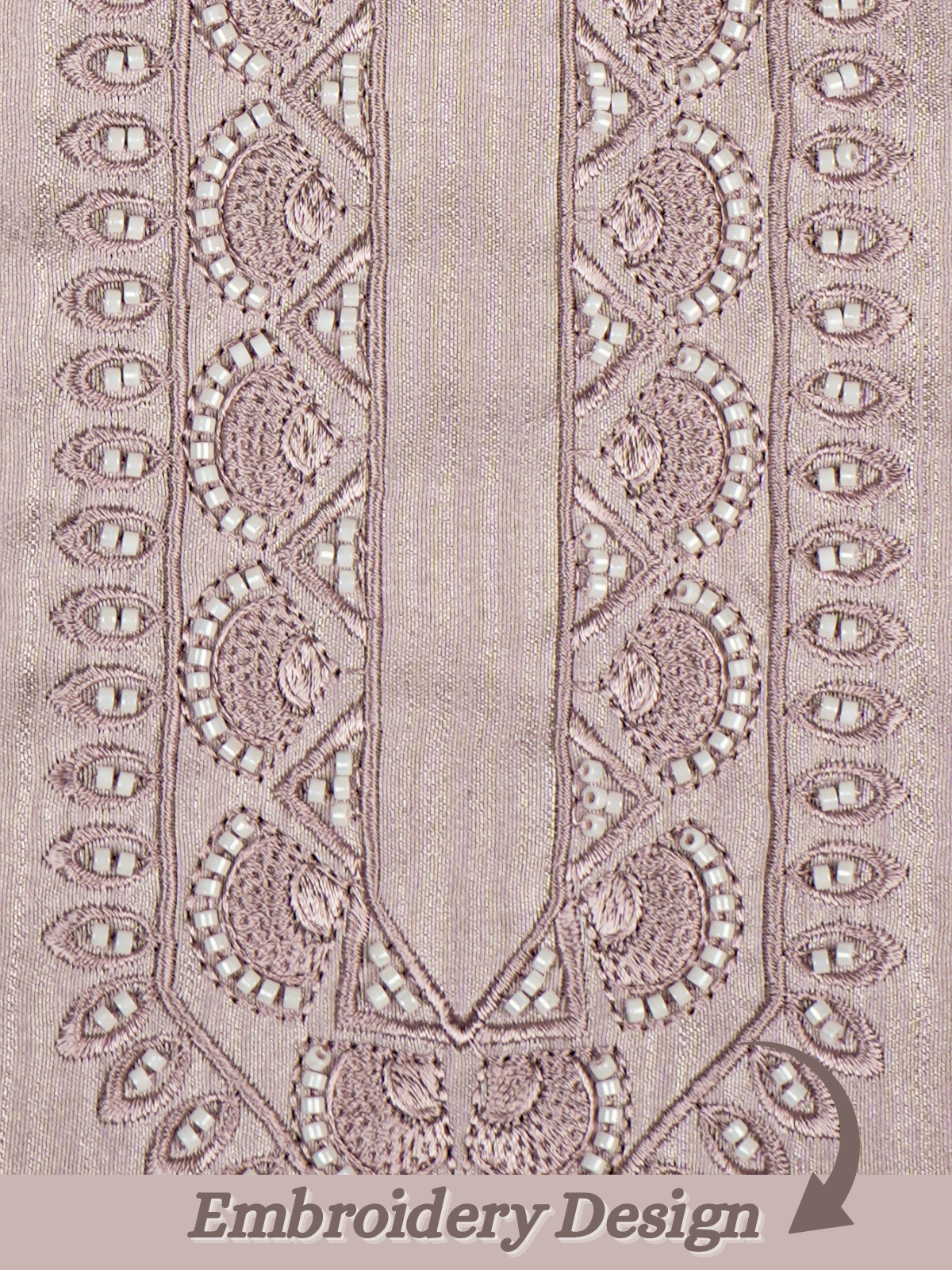 The Kohinoor – Unstitched Light Purple Kurta Fabric for Men 16833