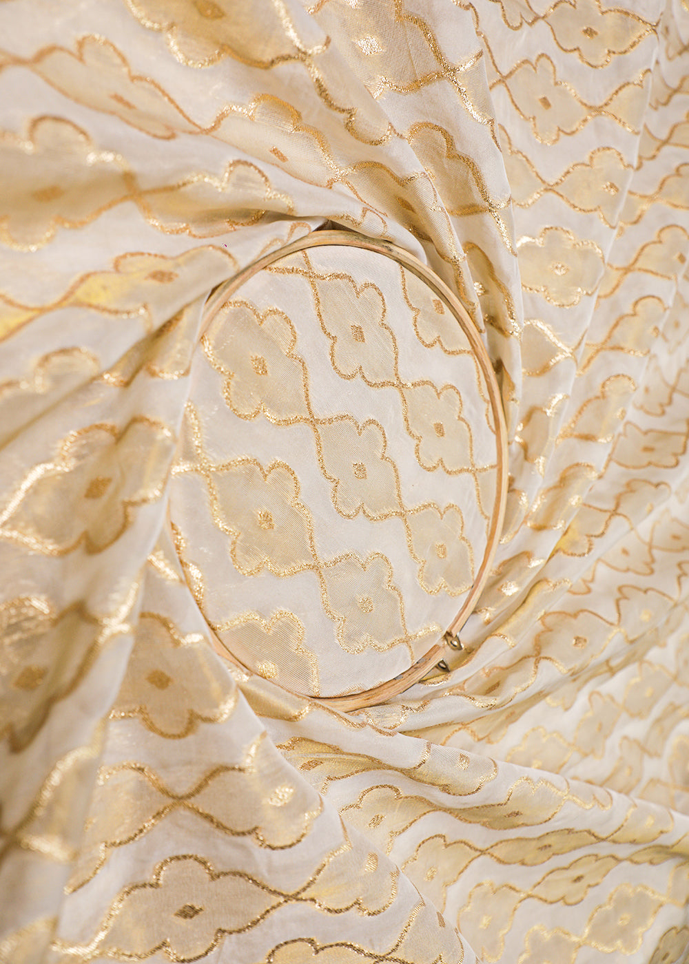 White-Organza-Fabric-With-All-Over-Zari-Handloom-16920-close-view