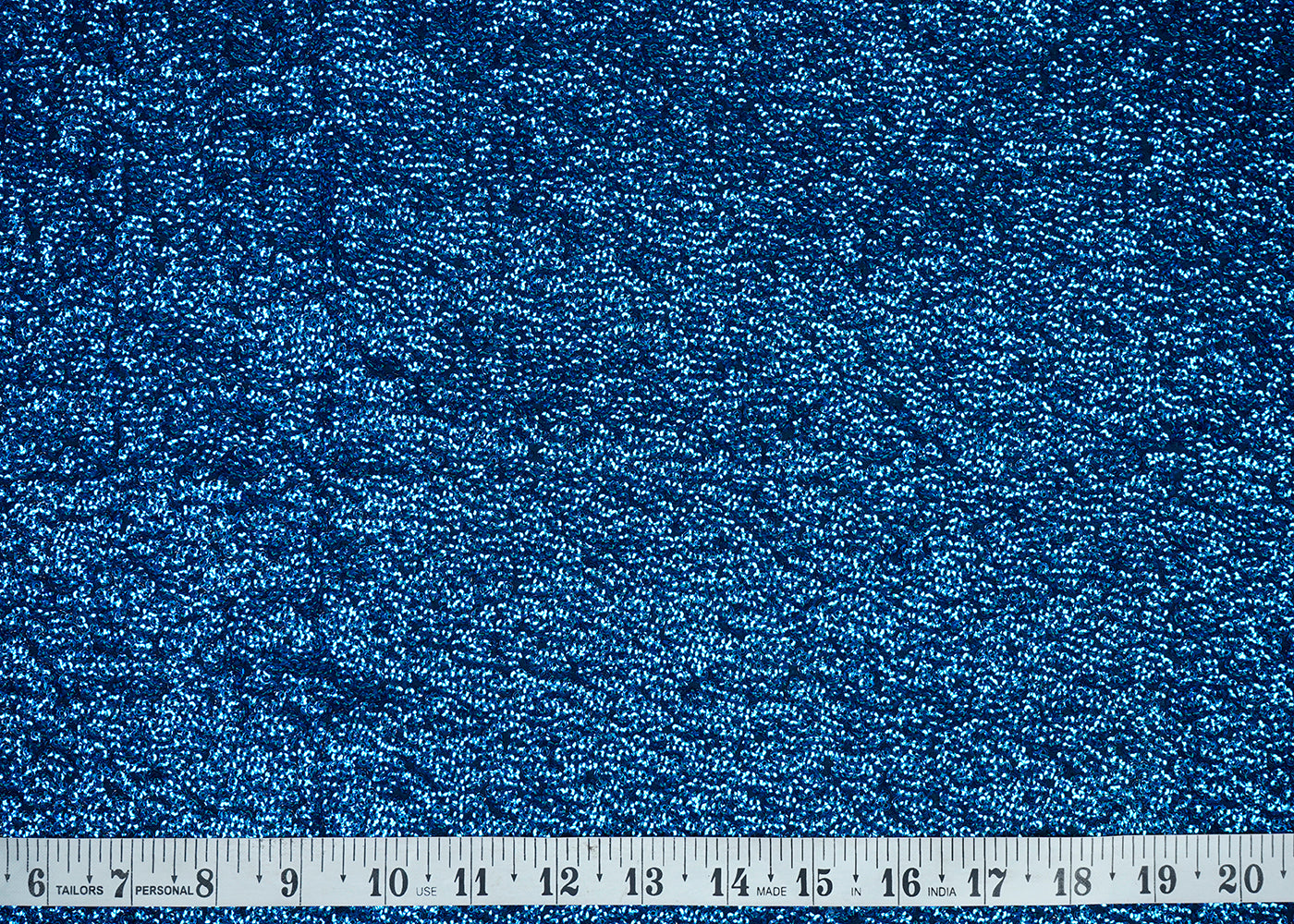 Royal Blue Georgette Fabric With Allover Sequins Work 16946