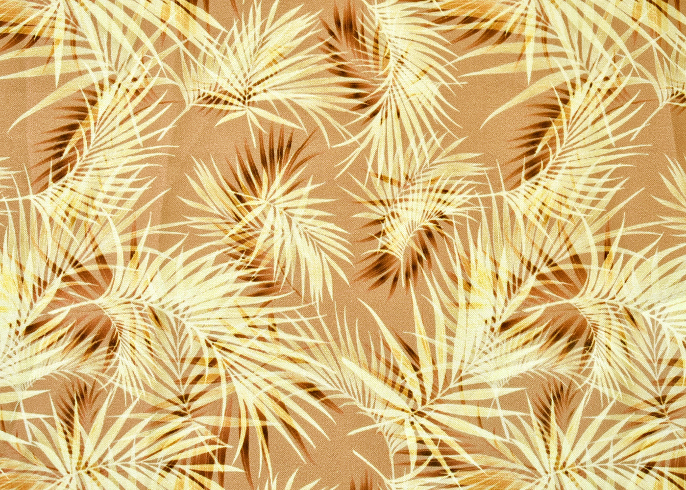Beige Georgette Satin Fabric with All Over Abstract Print 17044
