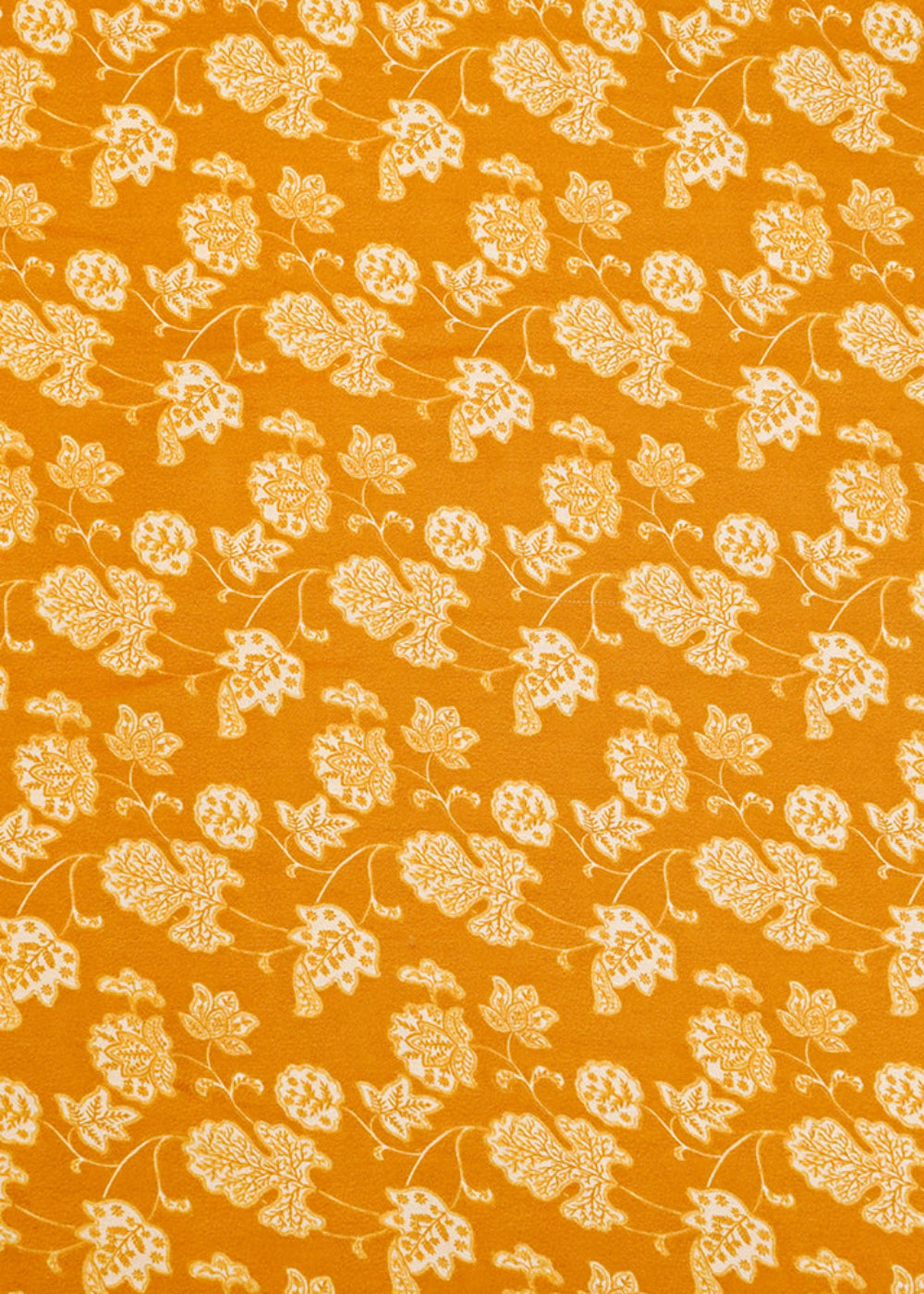 Mustard-Georgette-Satin-Fabric-with-All-Over-Traditional-Print-17085