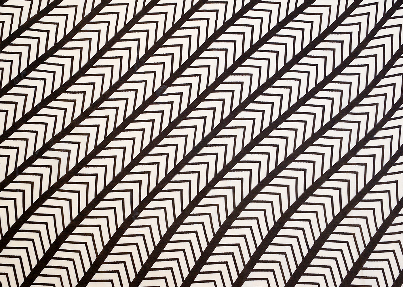 Off White Georgette Satin Fabric with All Over Geometric Print 17127