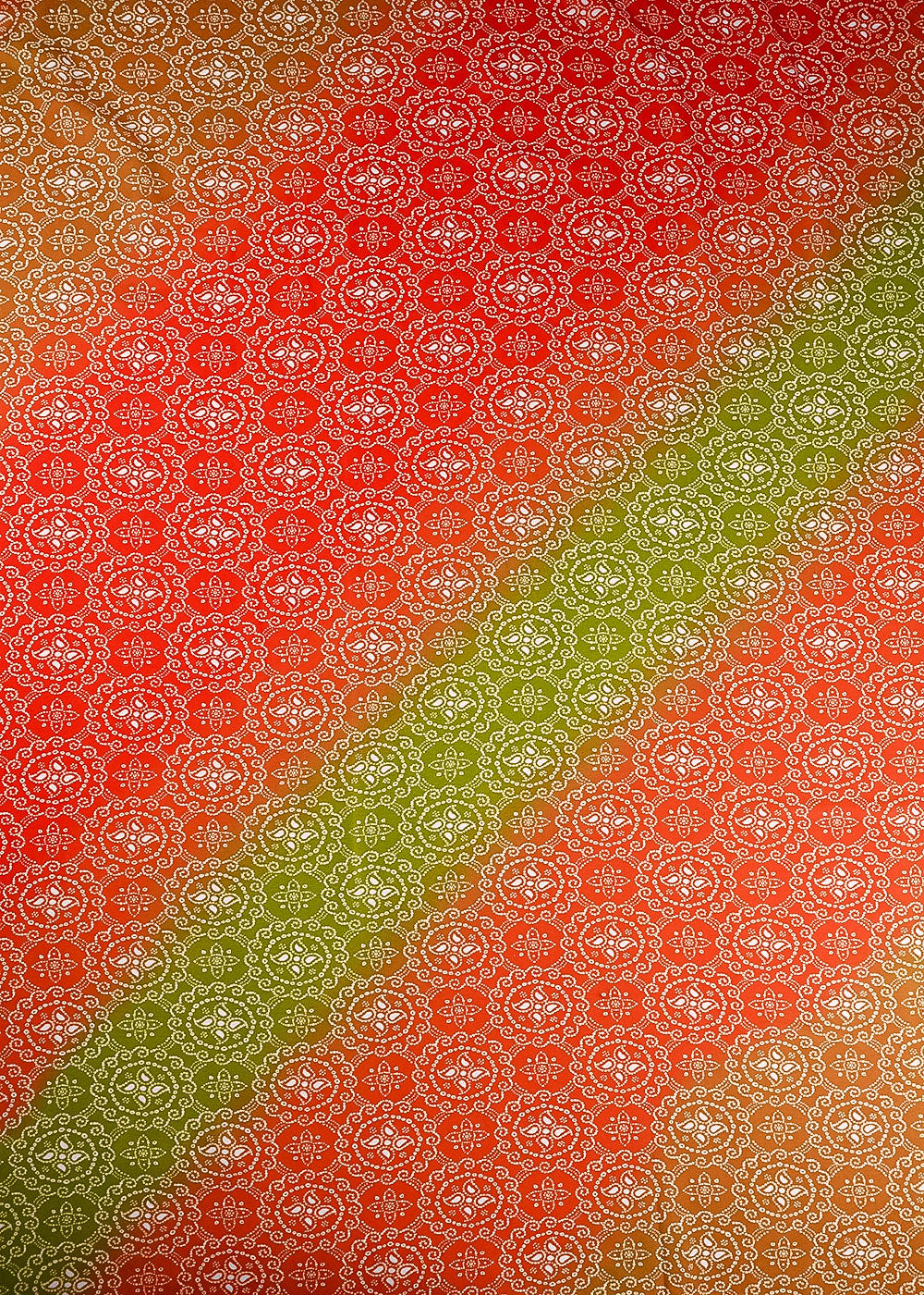 Multi Colour Georgette Fabric With All Over Bandhani Print 17133