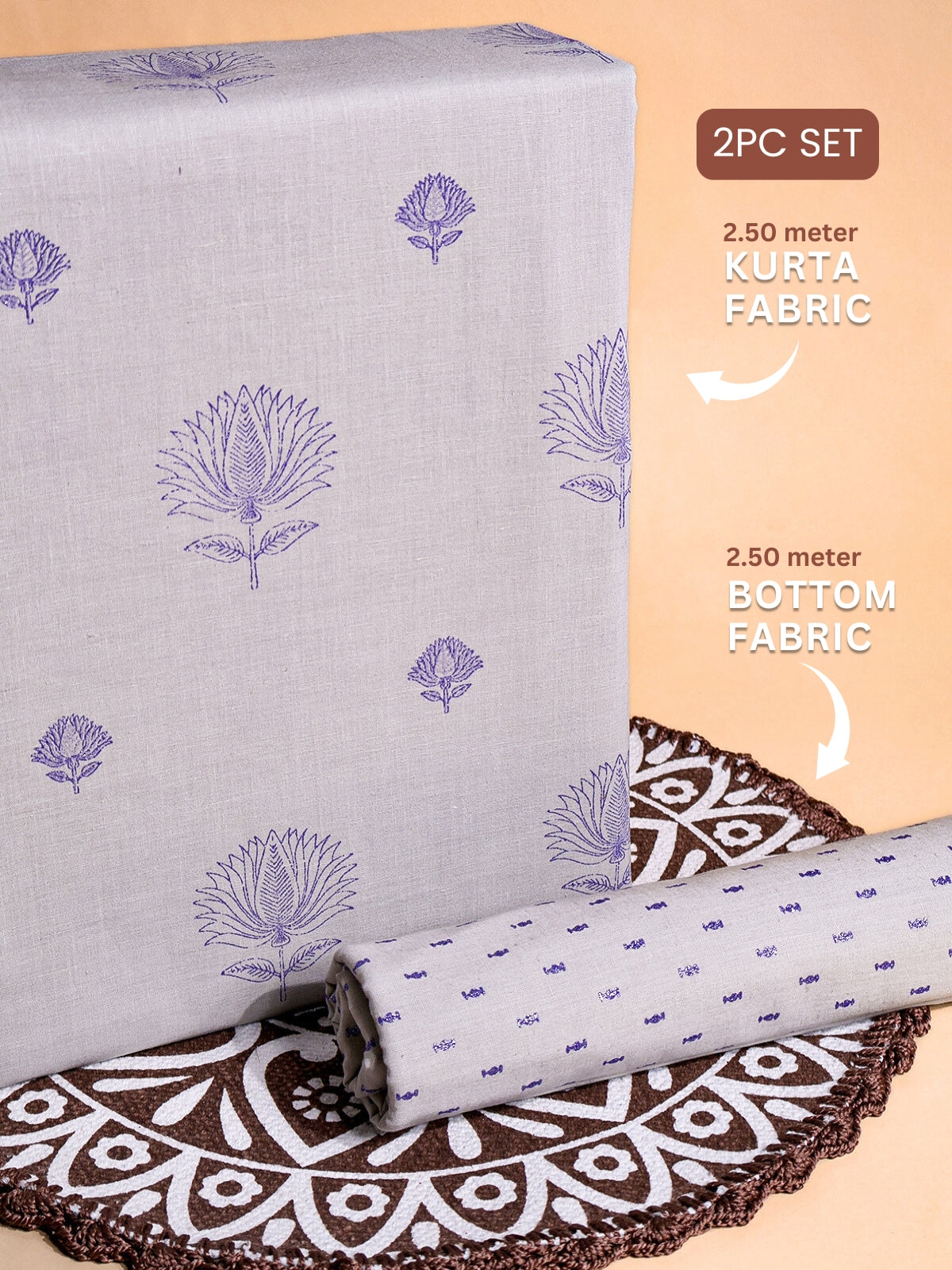 RUHANI X Cotton Printed Suit Set 17401