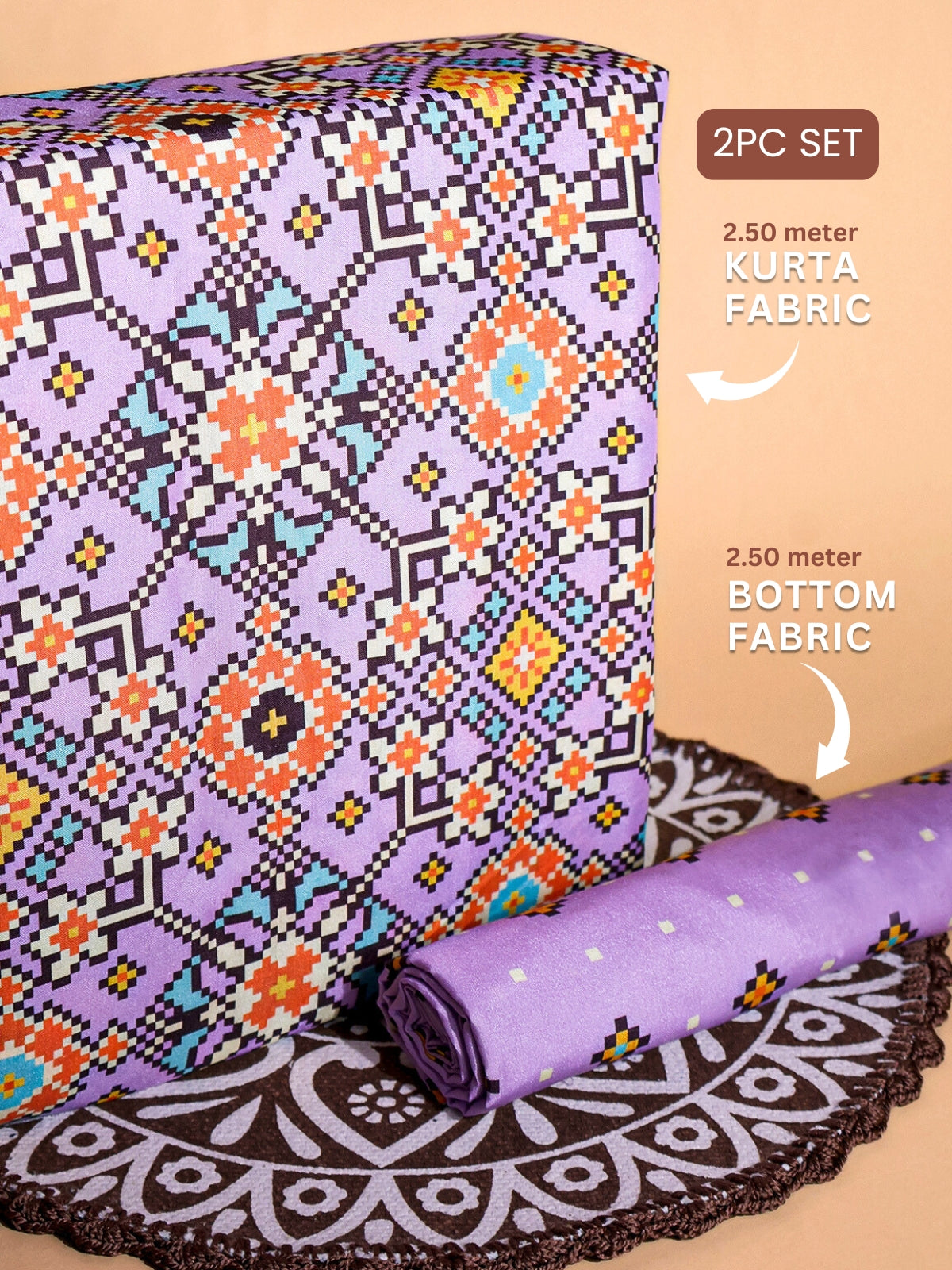 RUHANI X Cotton Silk Printed Suit Set 17402