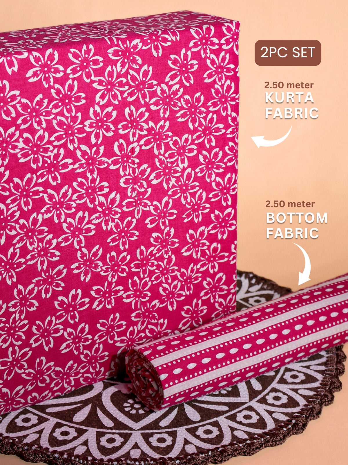 RUHANI X Cotton Printed Suit Set 17403