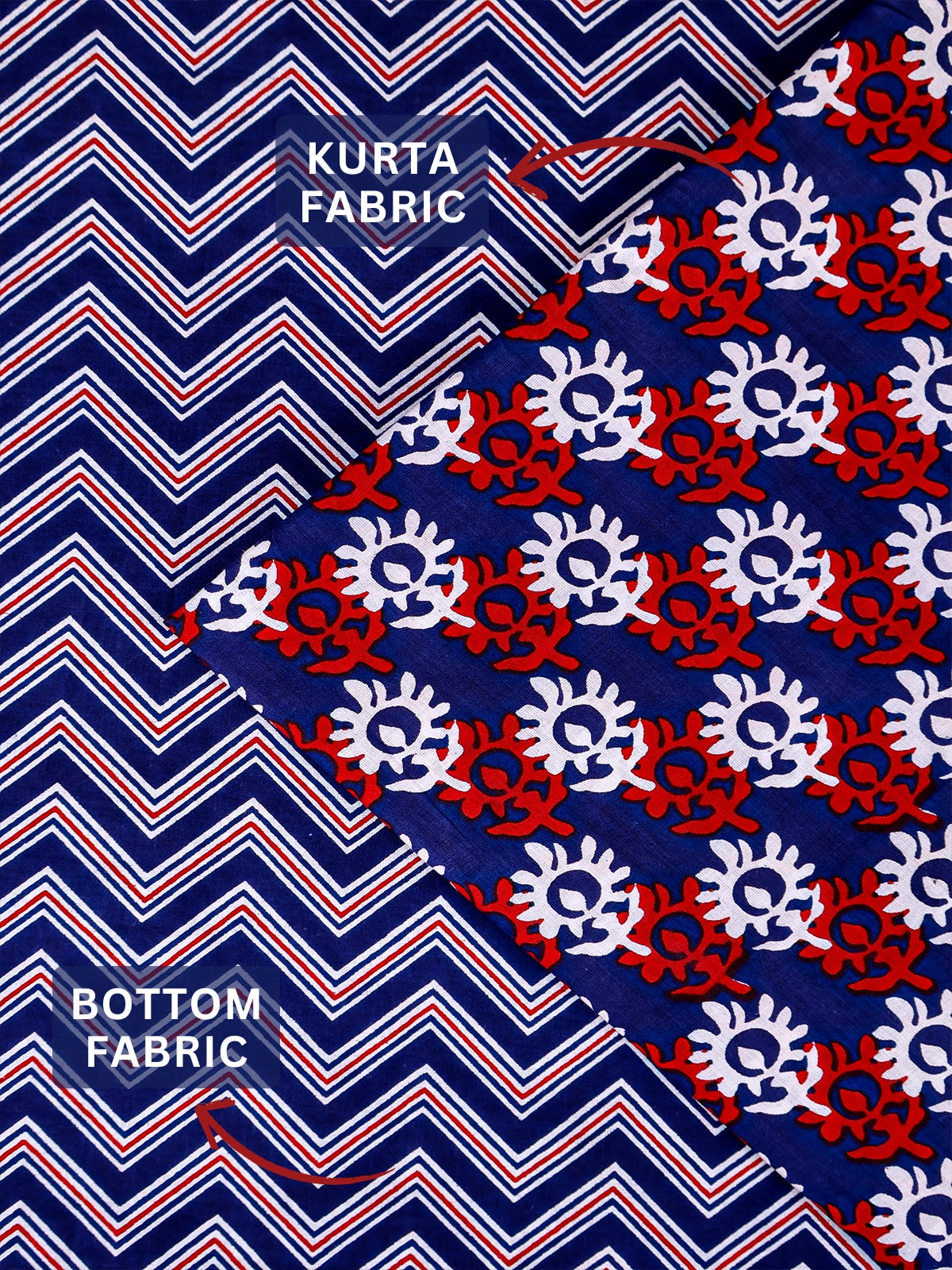 RUHANI X Cotton Printed Suit Set 17404