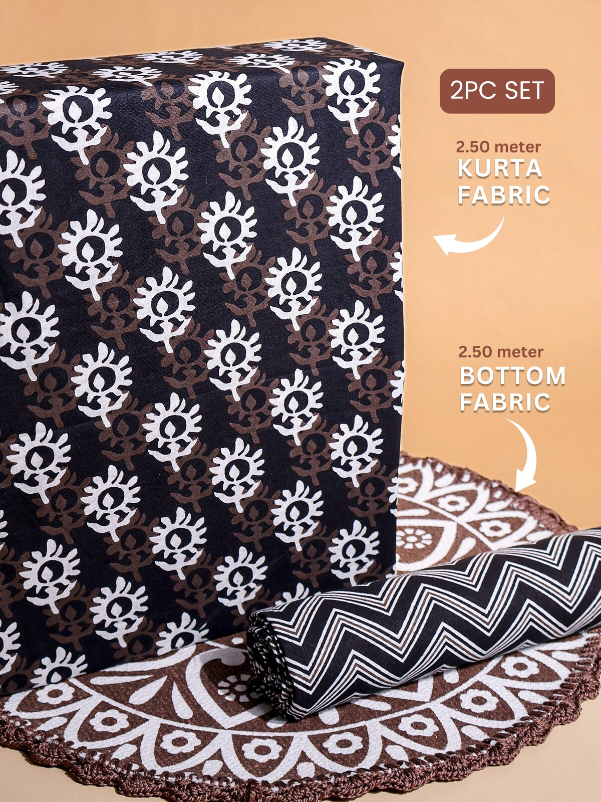 RUHANI X Cotton Printed Suit Set 17405