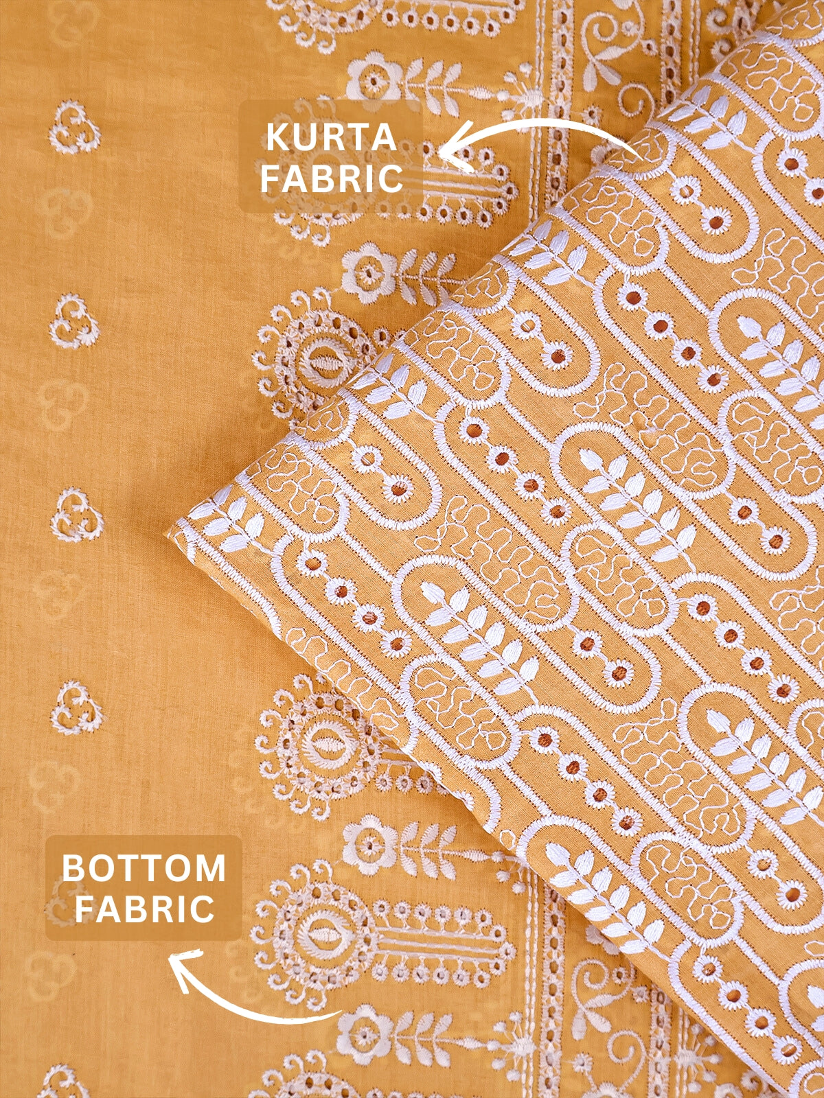 RUHANI X Cotton Embroidered Suit Set 17406