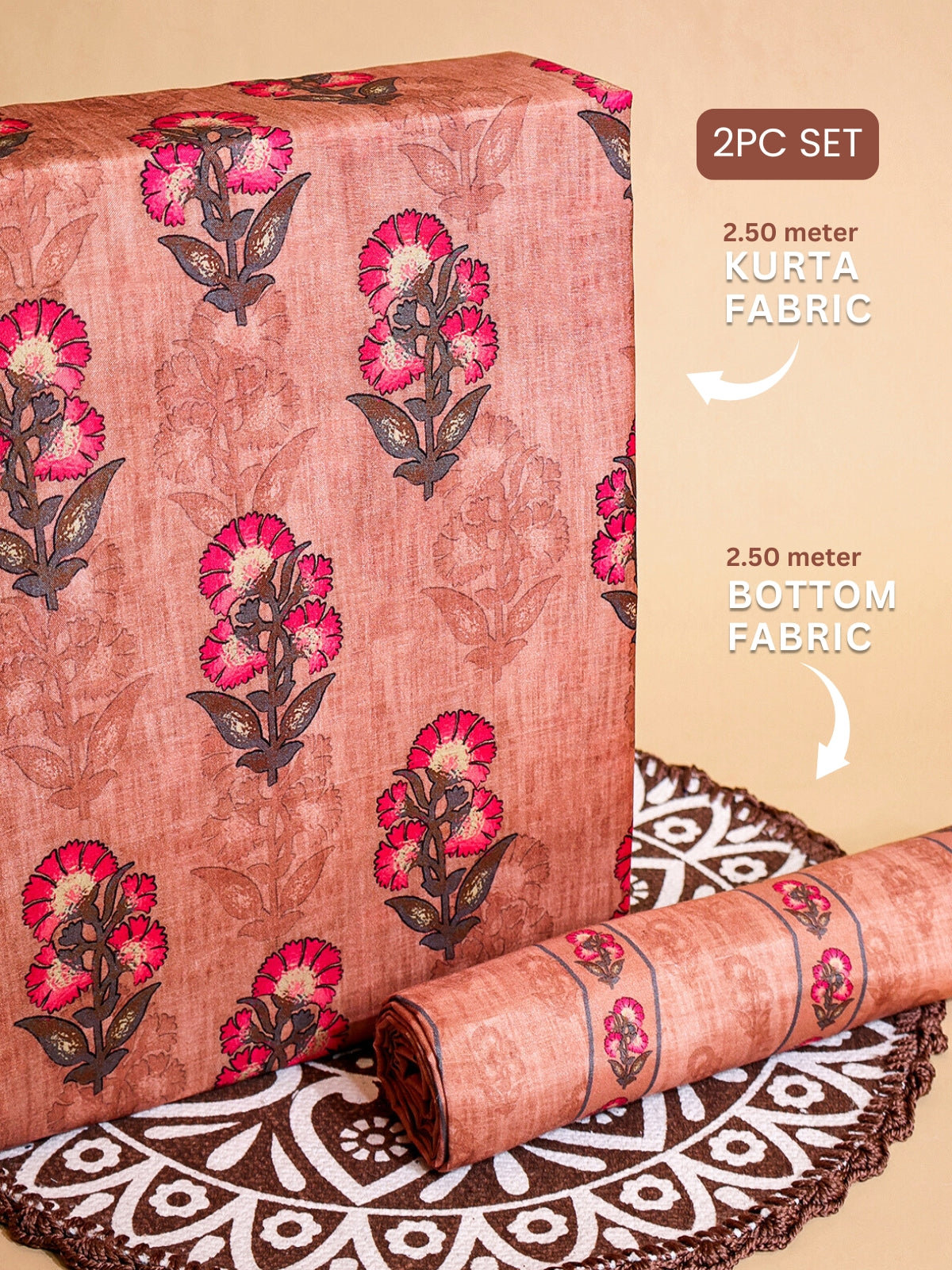 RUHANI X Cotton Silk Printed Suit Set 17408