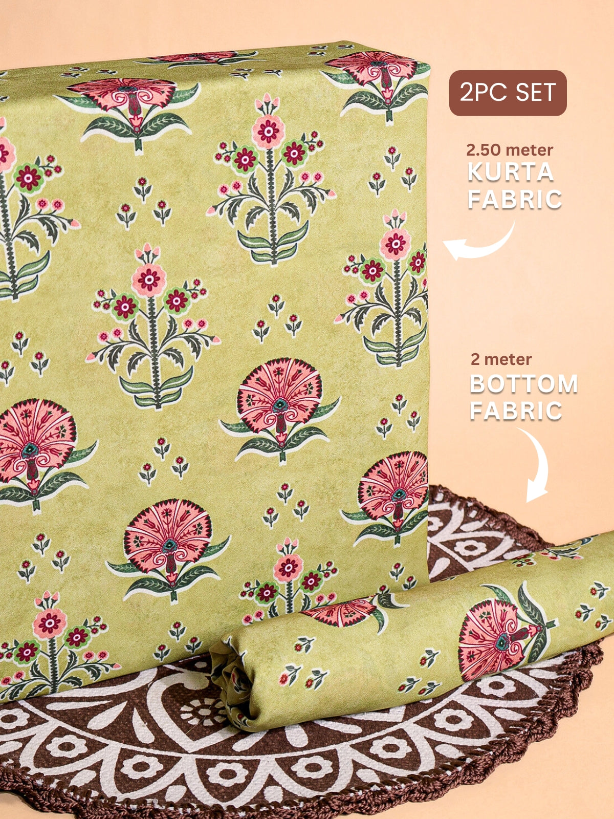 RUHANI X Crepe Printed Suit Set 17411