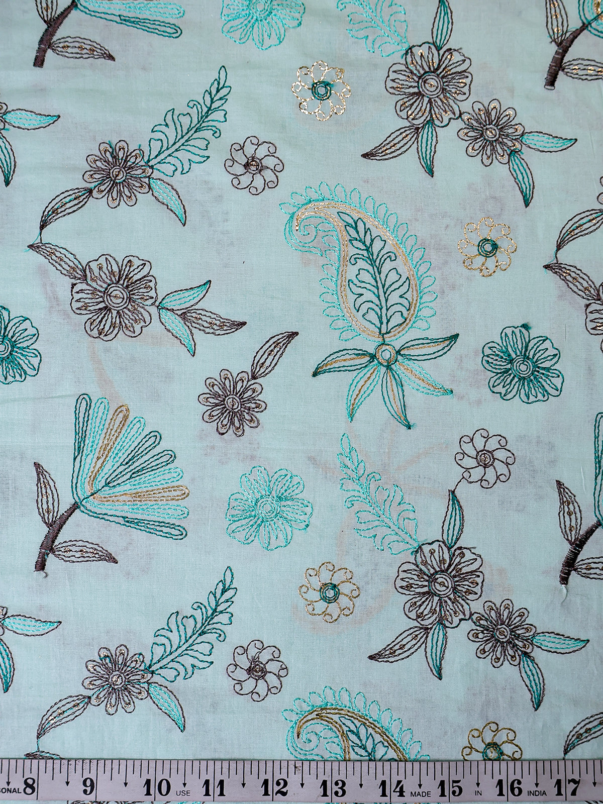 RUHANI X Cotton Embroidered Suit Set 17413