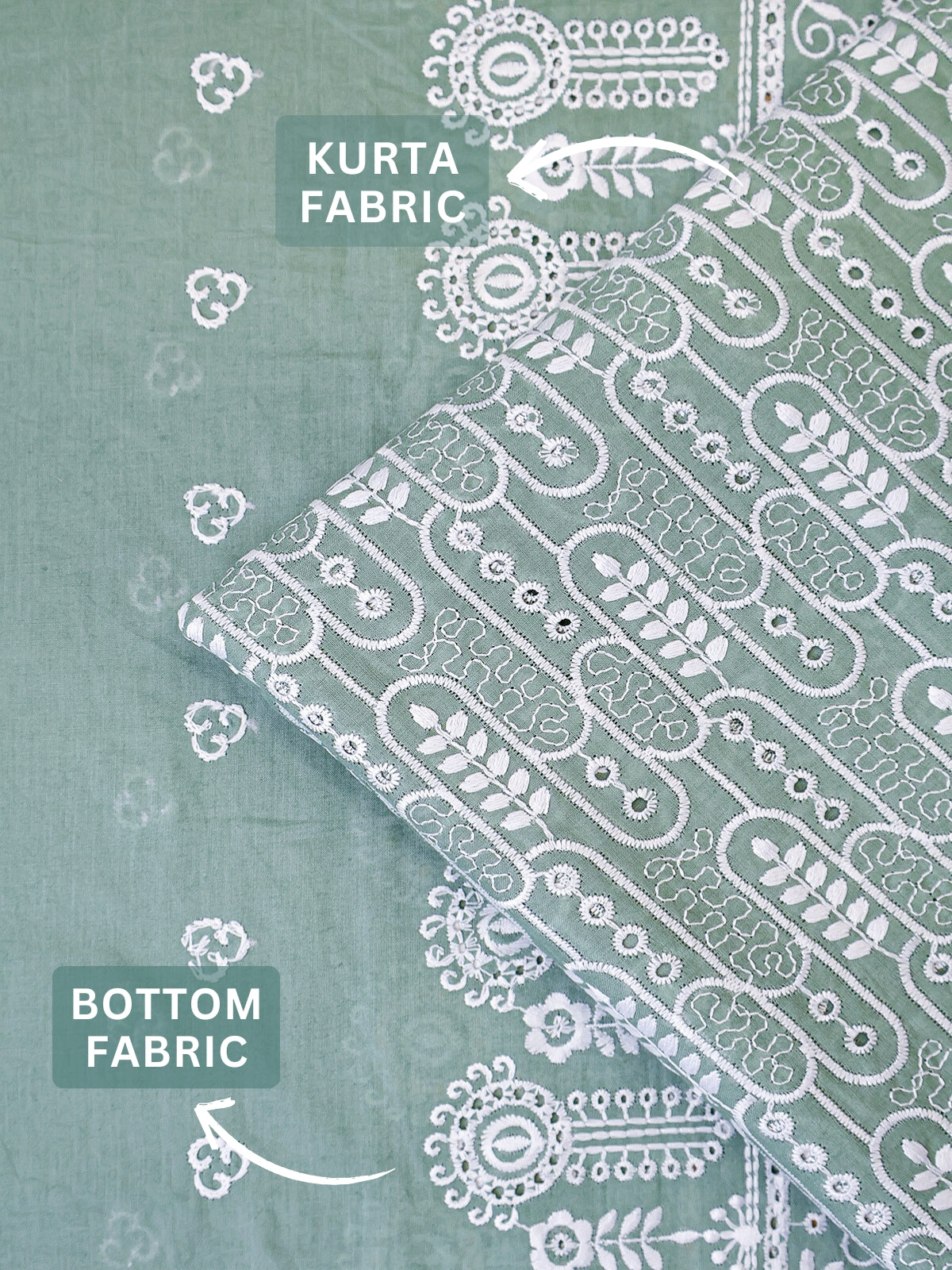 RUHANI X Cotton Embroidered Suit Set 17415