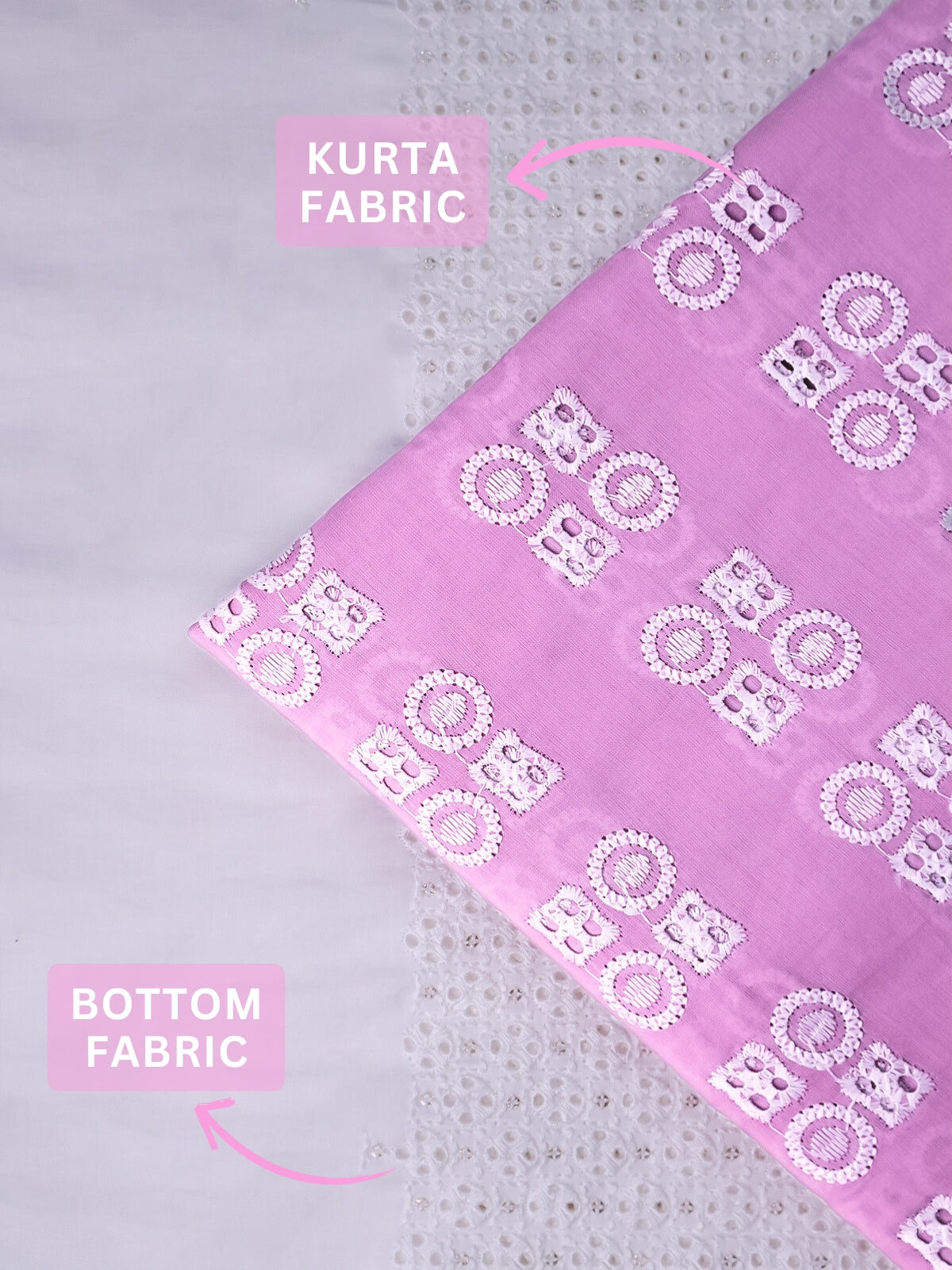 RUHANI X Cotton Embroidered Suit Set 17416