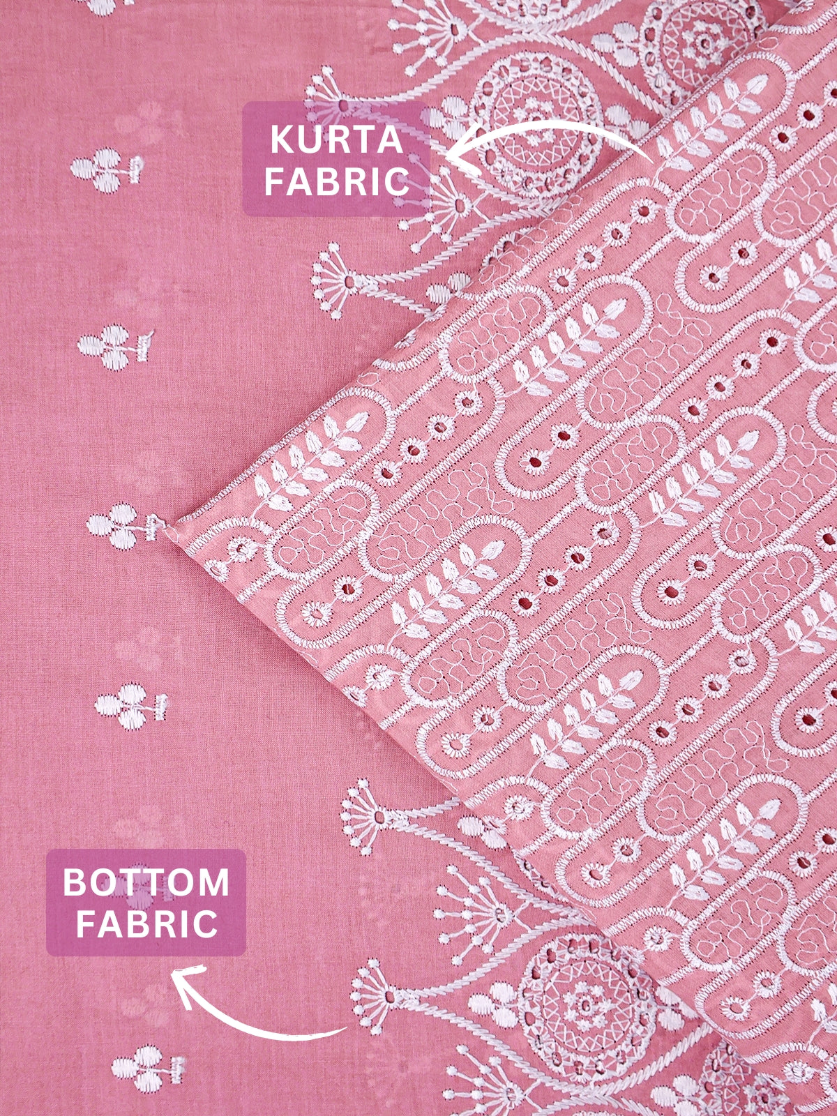 RUHANI X Cotton Embroidered Suit Set 17419