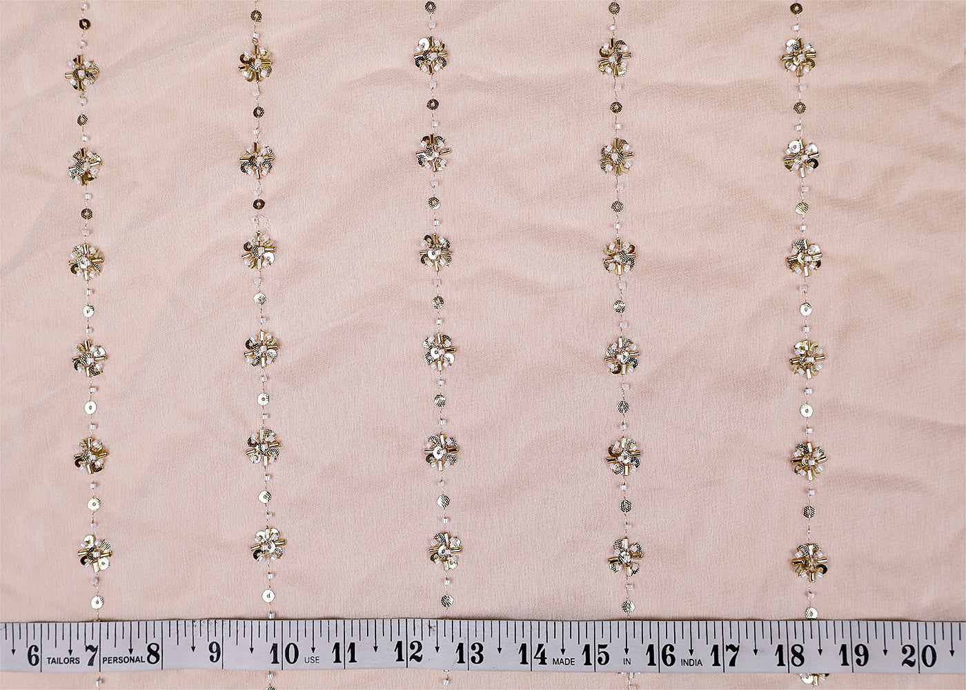 (Pre-Cut 0.65MTR) all over katdana, bead and sequins work 17550