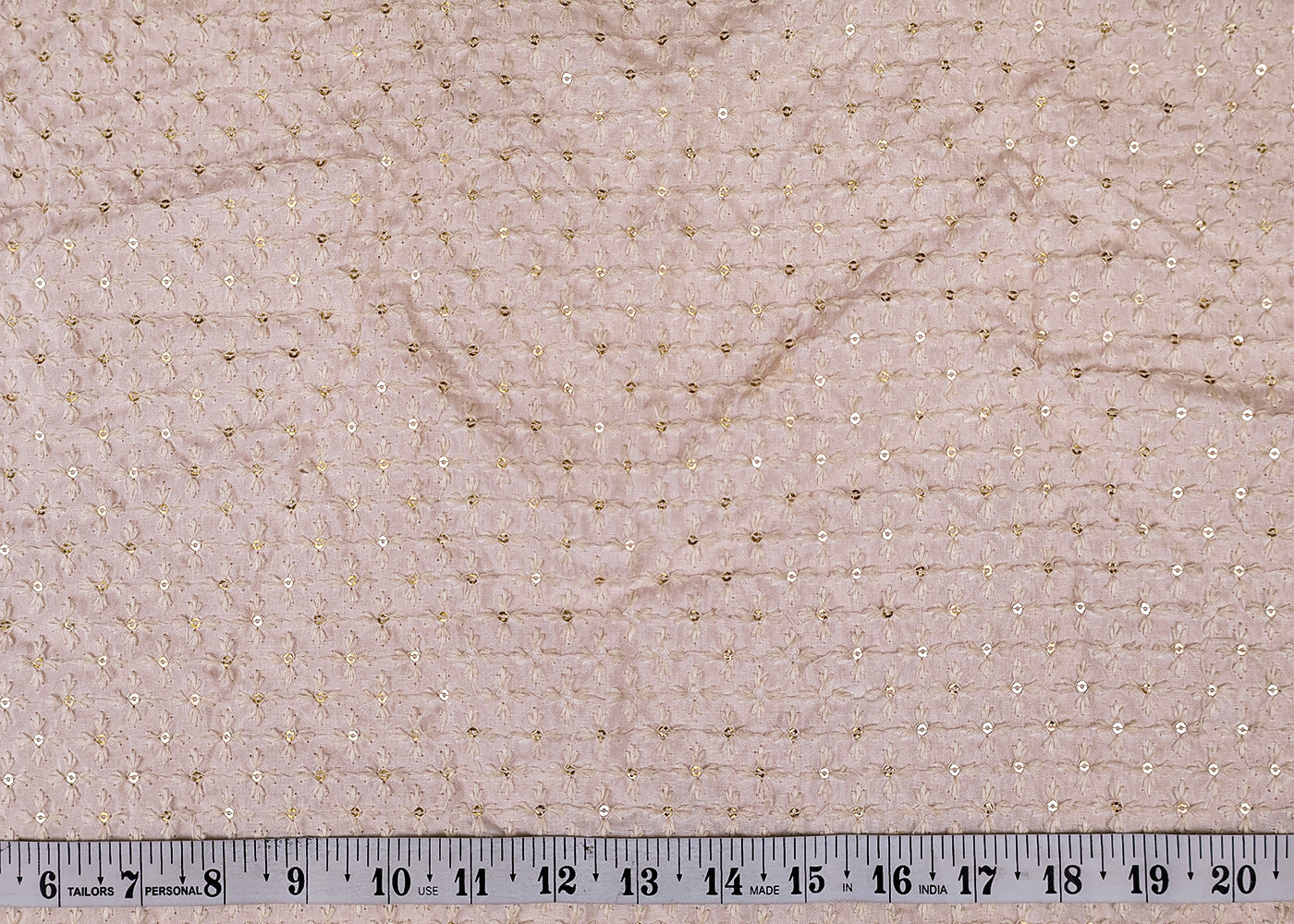 (Pre-Cut 3MTR) all over thread and sequins work 17598