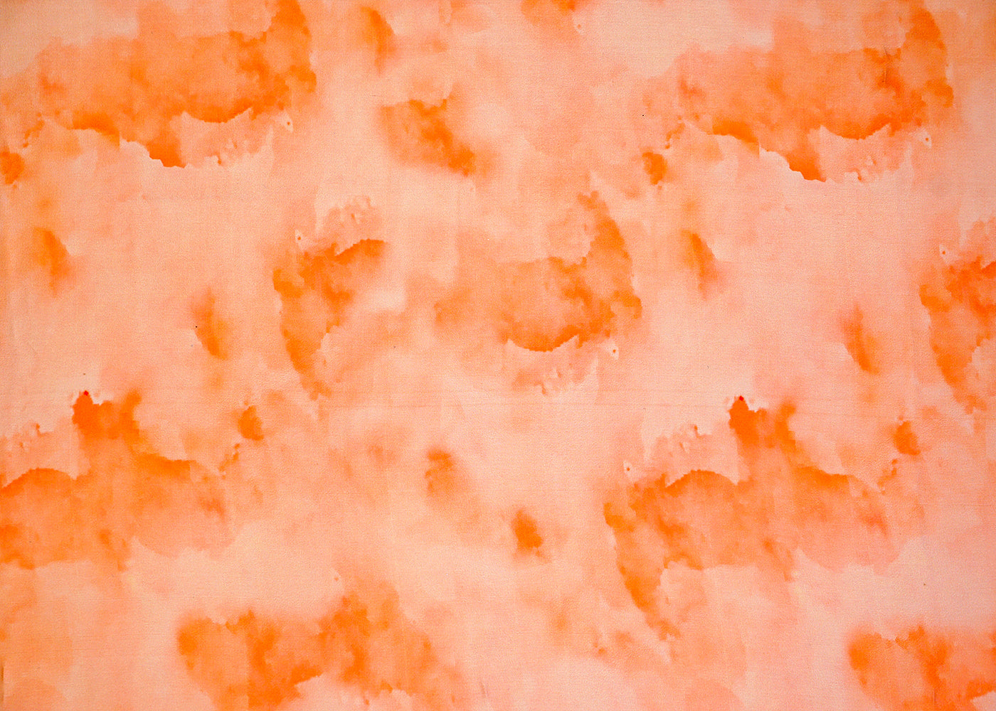 Orange Georgette Satin Fabric All Over Abstract Print 17927