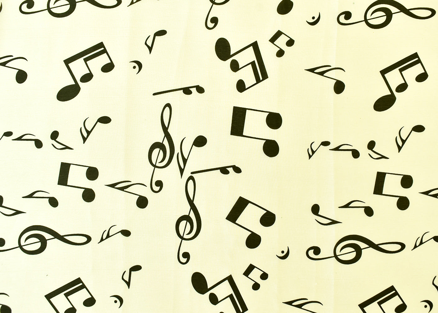 White Georgette Satin Fabric with All Over Nursery Print 17928